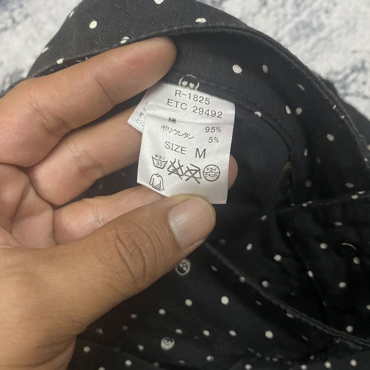 Hysteric Glamour × Japanese Brand × Vintage Vintage Japanese RNA Polkadot Skulls Printed Skinny Pant Size 30" / US 8 / IT 44 - 7 Thumbnail