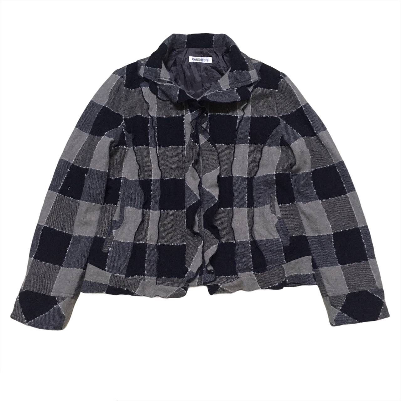 Japanese Brand Kansai Bis Japanese Brand Patchwork Style Jacket Size US S / EU 44-46 / 1 - 1 Thumbnail
