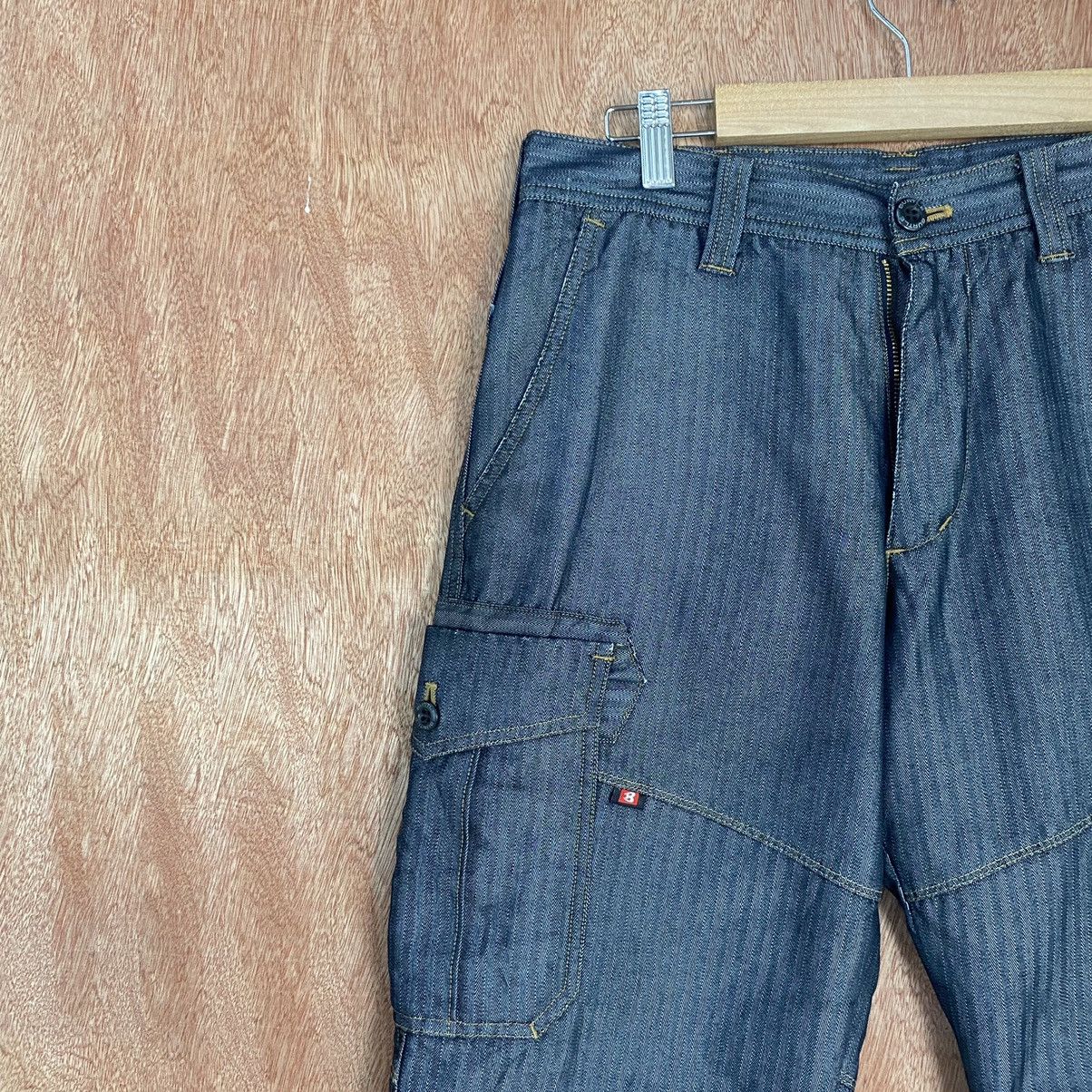 Japanese Brand Burtle Workwear Black Multipocket Cargo Pants #c784 Size US 29 - 5 Thumbnail