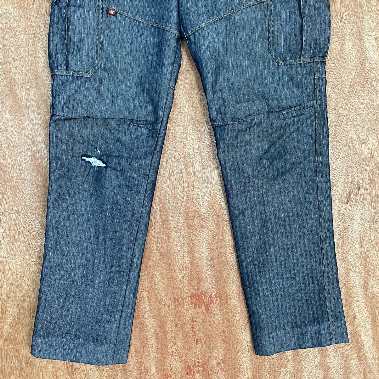 Japanese Brand Burtle Workwear Black Multipocket Cargo Pants #c784 Size US 29 - 3 Thumbnail
