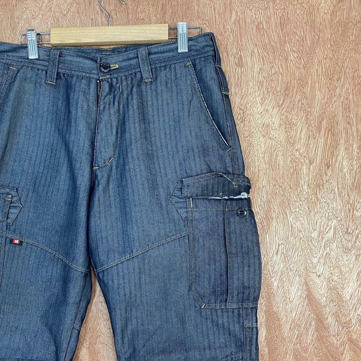 Japanese Brand Burtle Workwear Black Multipocket Cargo Pants #c784 Size US 29 - 4 Thumbnail