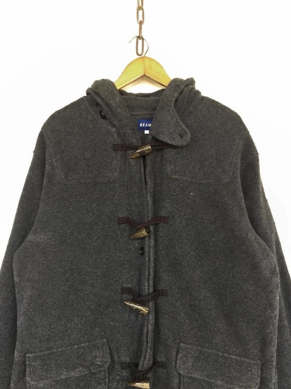 Beams Plus × Vintage Vintage Beams Hoodie Duffle Jacket Size US L / EU 52-54 / 3 - 3 Thumbnail