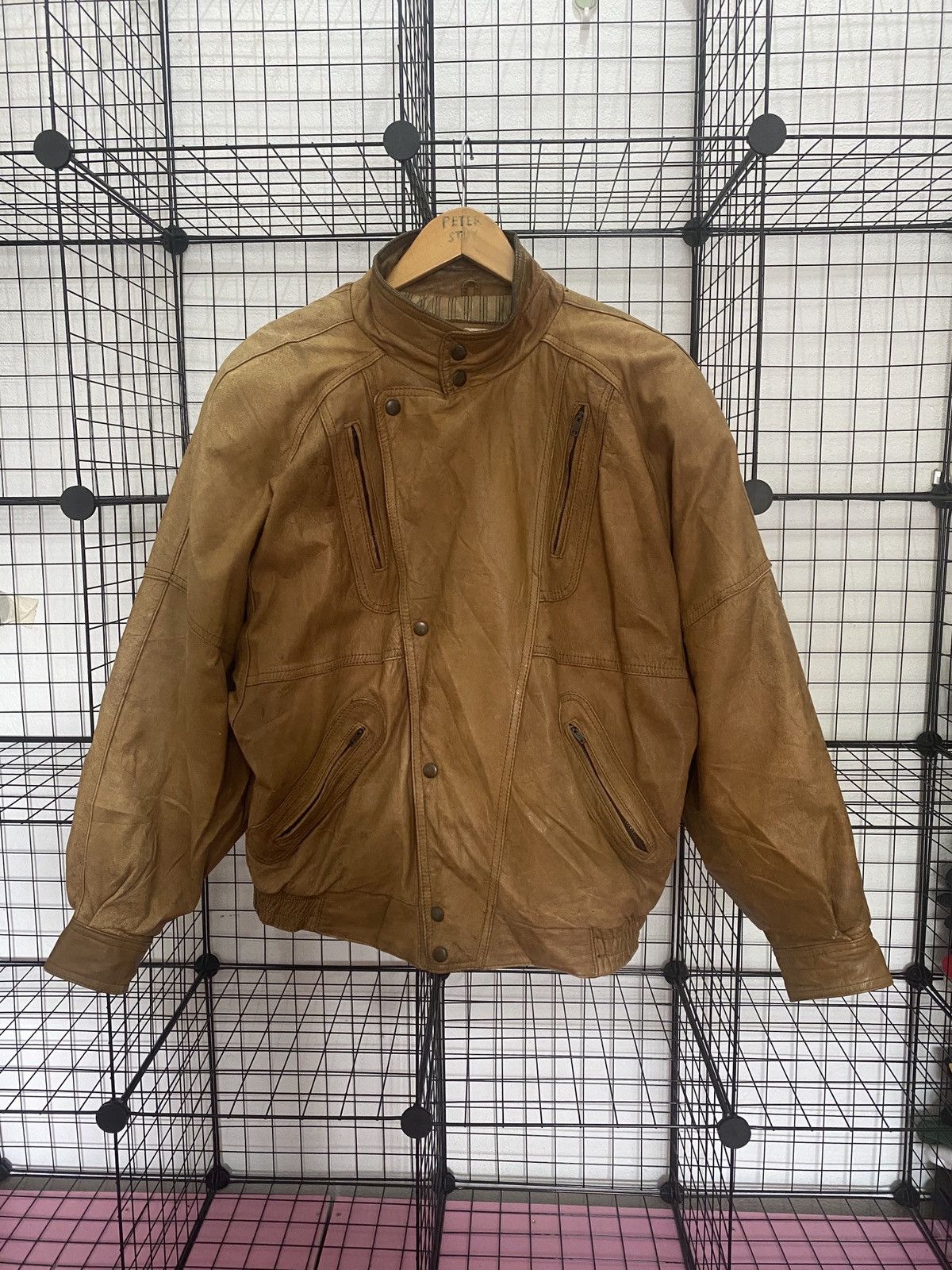 🔥VINTAGE 90's VALENTINO LEATHER BOMBER JACKET