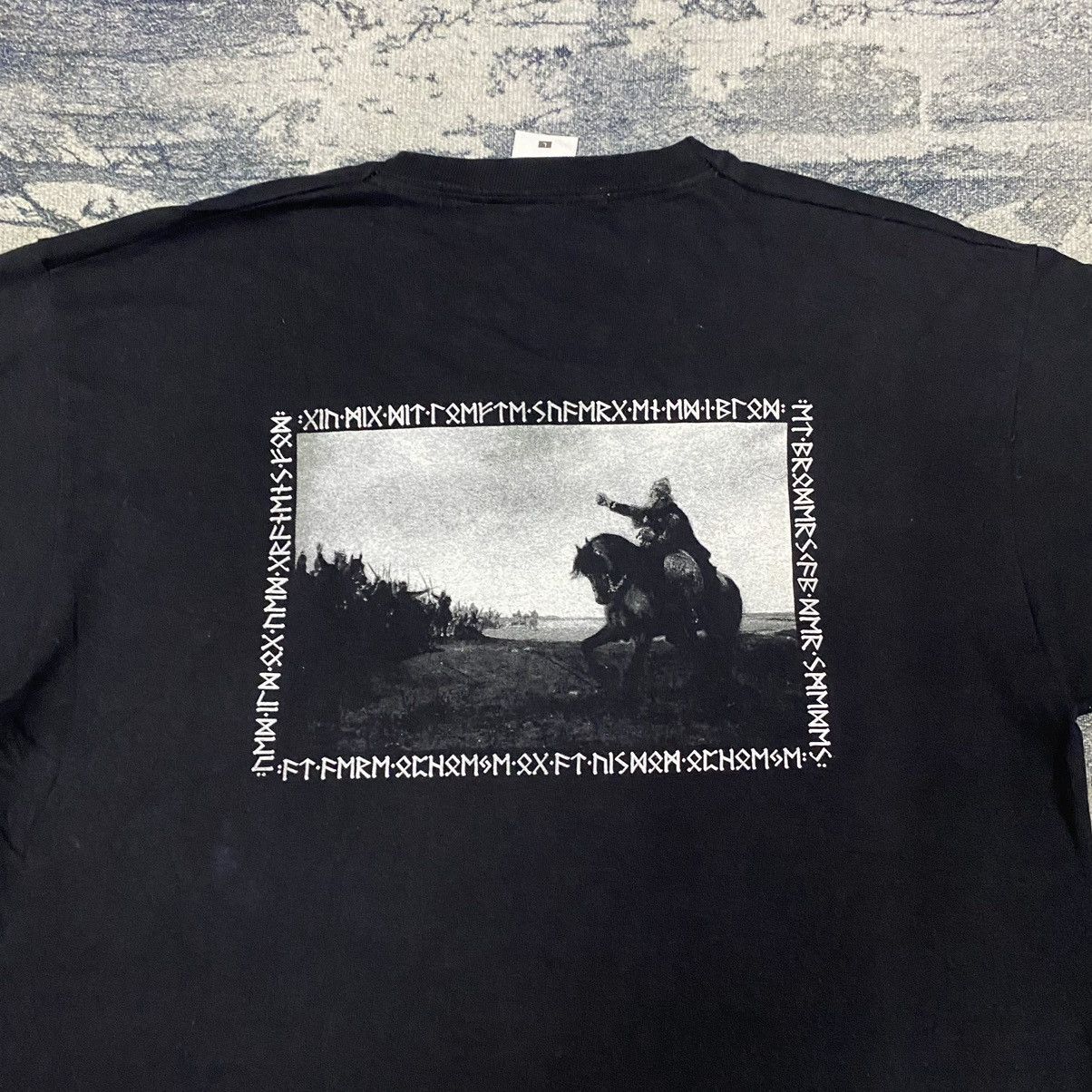 Band Tees × Fruit Of The Loom Vintage Angantyr Raw Black Metal Band Tees Size US M / EU 48-50 / 2 - 6 Thumbnail