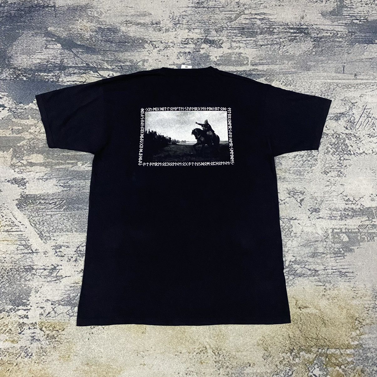 Band Tees × Fruit Of The Loom Vintage Angantyr Raw Black Metal Band Tees Size US M / EU 48-50 / 2 - 5 Thumbnail