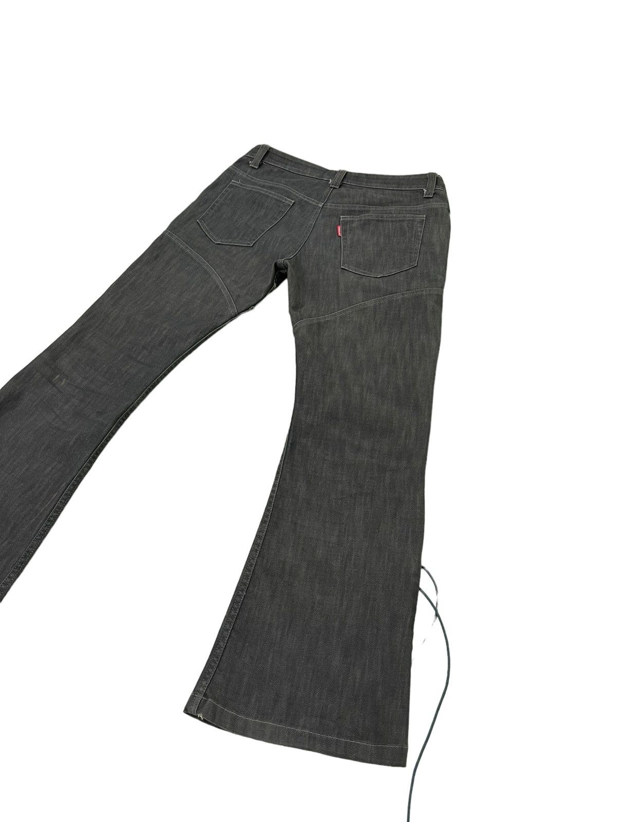 Tornado Mart Flare Jeans Tornado Mart Lace Bottom Low Rise Stretch 4🟦6 Size US 31 - 12 Thumbnail