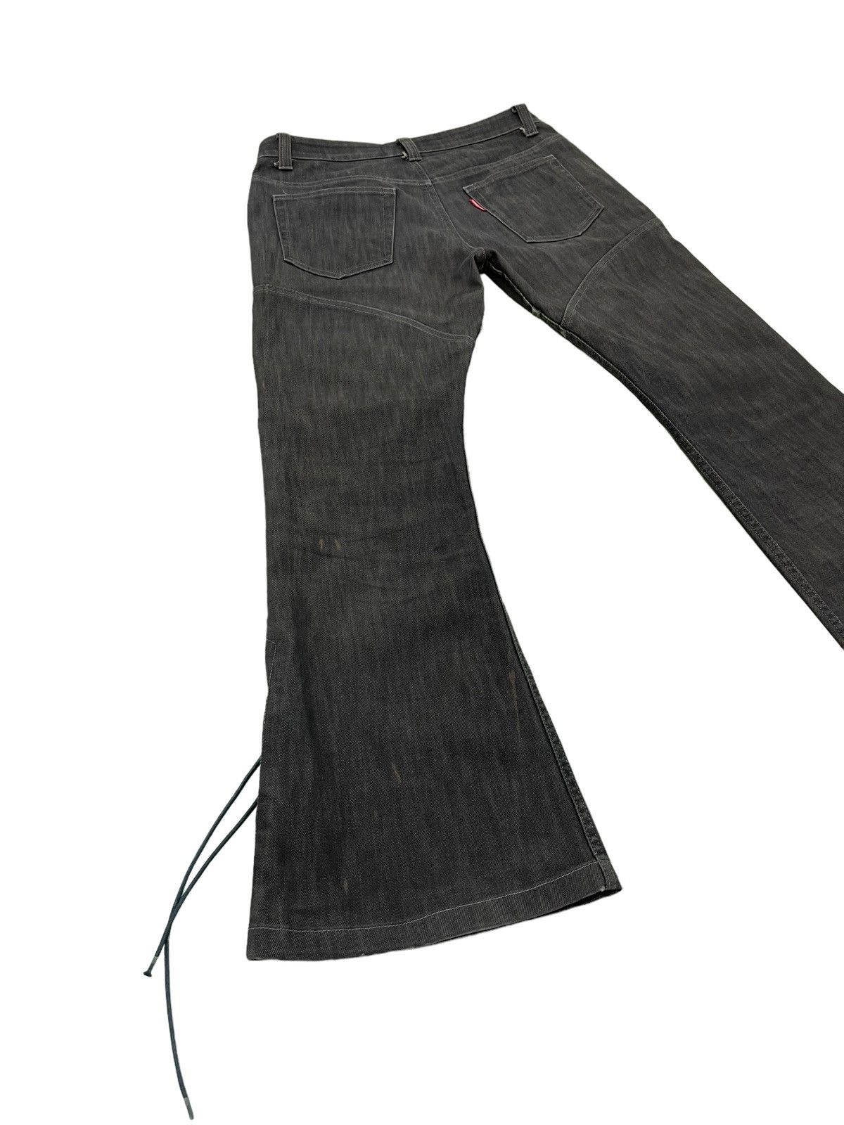 Tornado Mart Flare Jeans Tornado Mart Lace Bottom Low Rise Stretch 4🟦6 Size US 31 - 11 Thumbnail