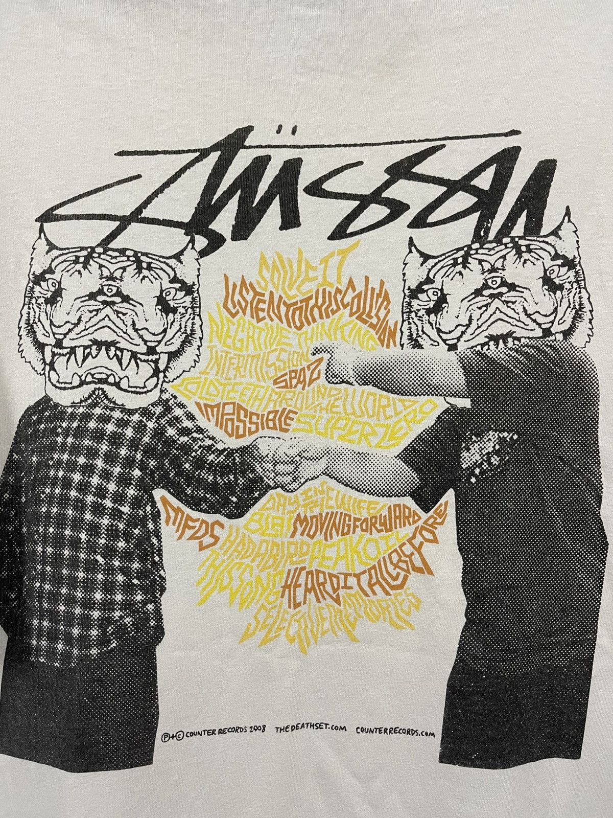 Stussy Rare Distressed Stussy 2008 Counte Records Shirt Size US L / EU 52-54 / 3 - 4 Thumbnail