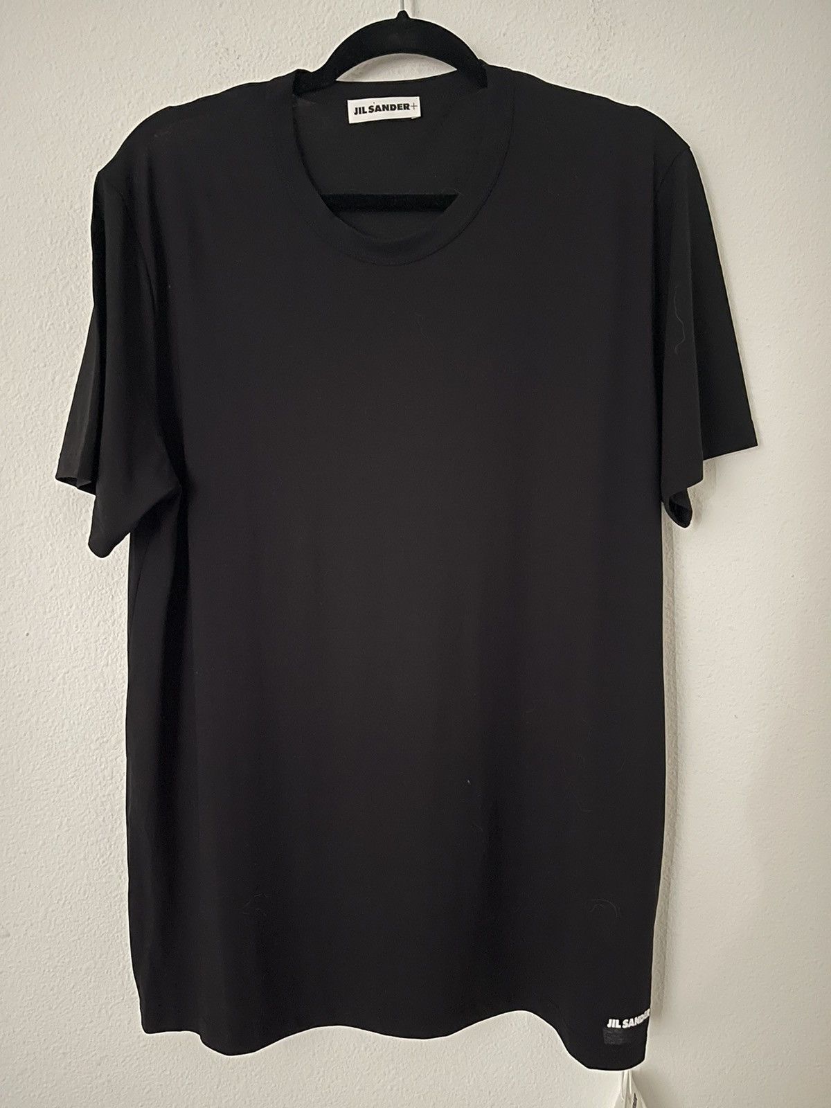 image of Jil Sander New With Tag, Black Premium Cotton Ss Tee, Men's (Size XL)