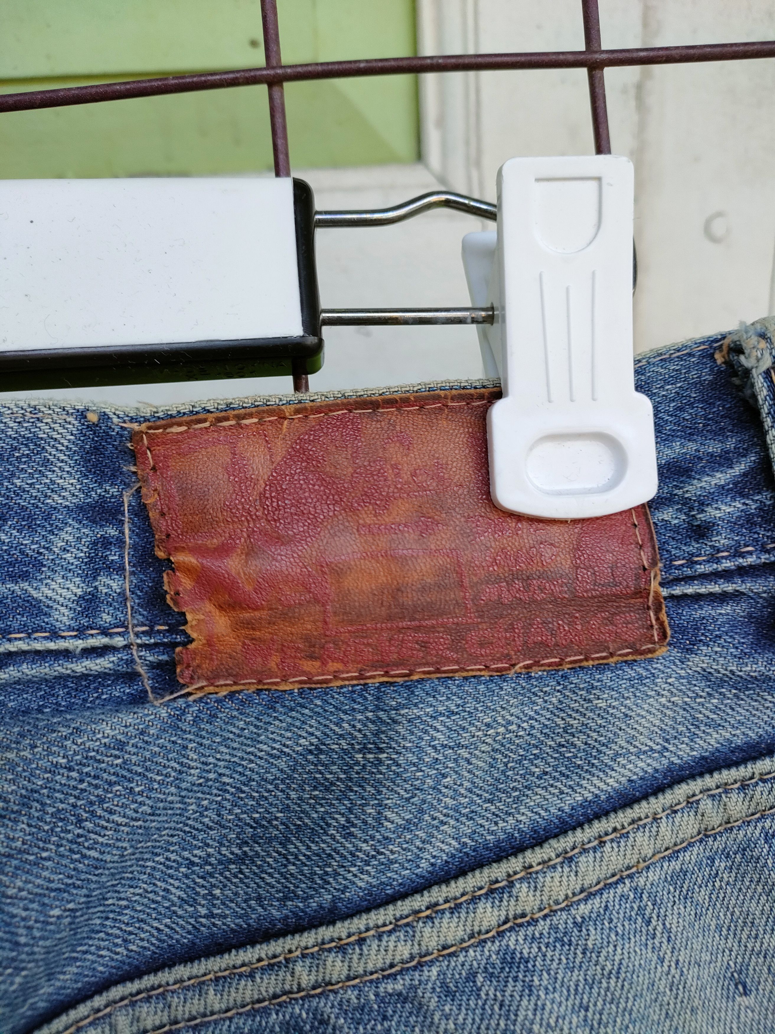 Japanese Brand H.R Market Distressed Selvedge Denim Jeans Size US 32 / EU 48 - 4 Thumbnail