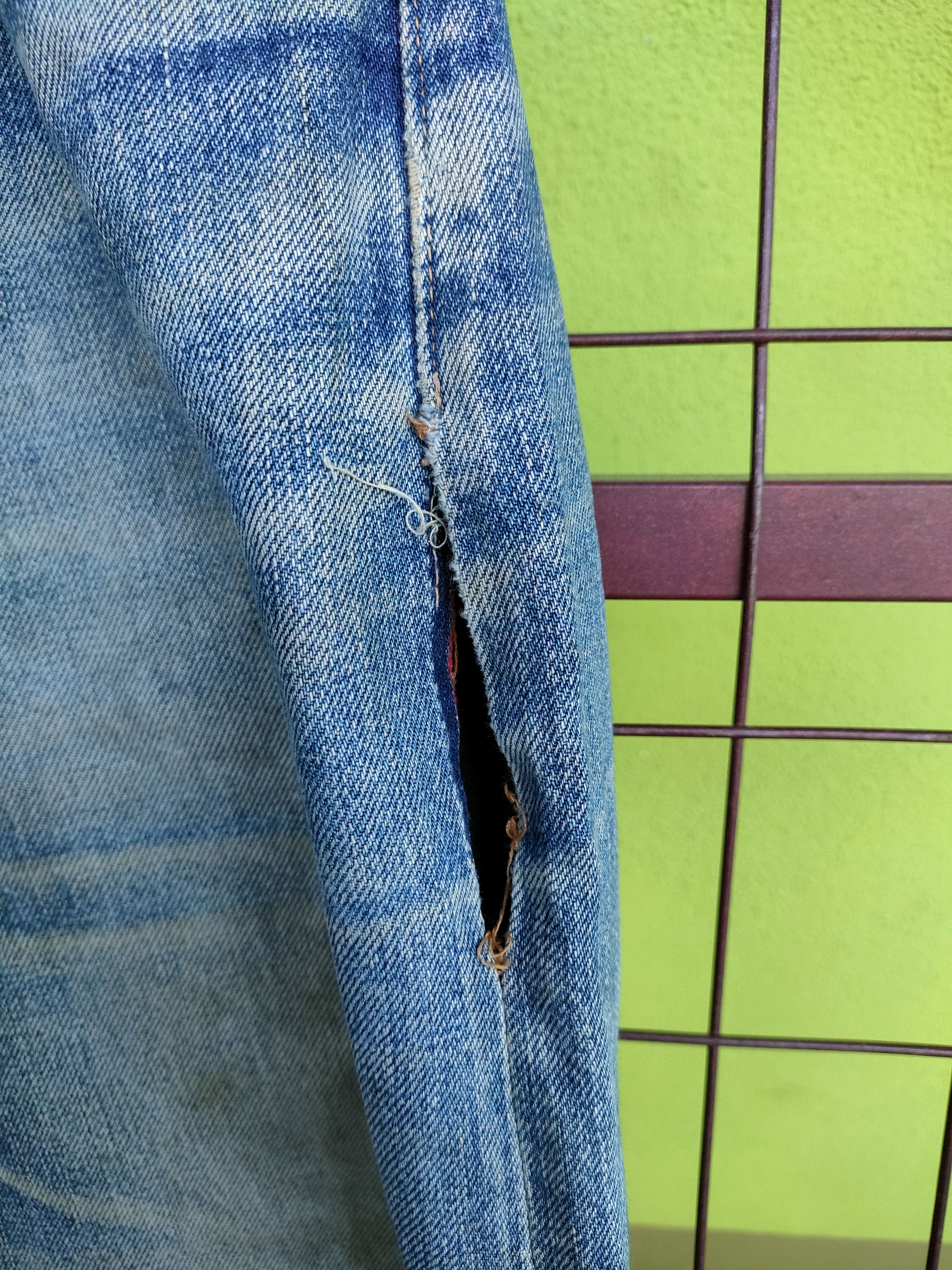 Japanese Brand H.R Market Distressed Selvedge Denim Jeans Size US 32 / EU 48 - 6 Thumbnail