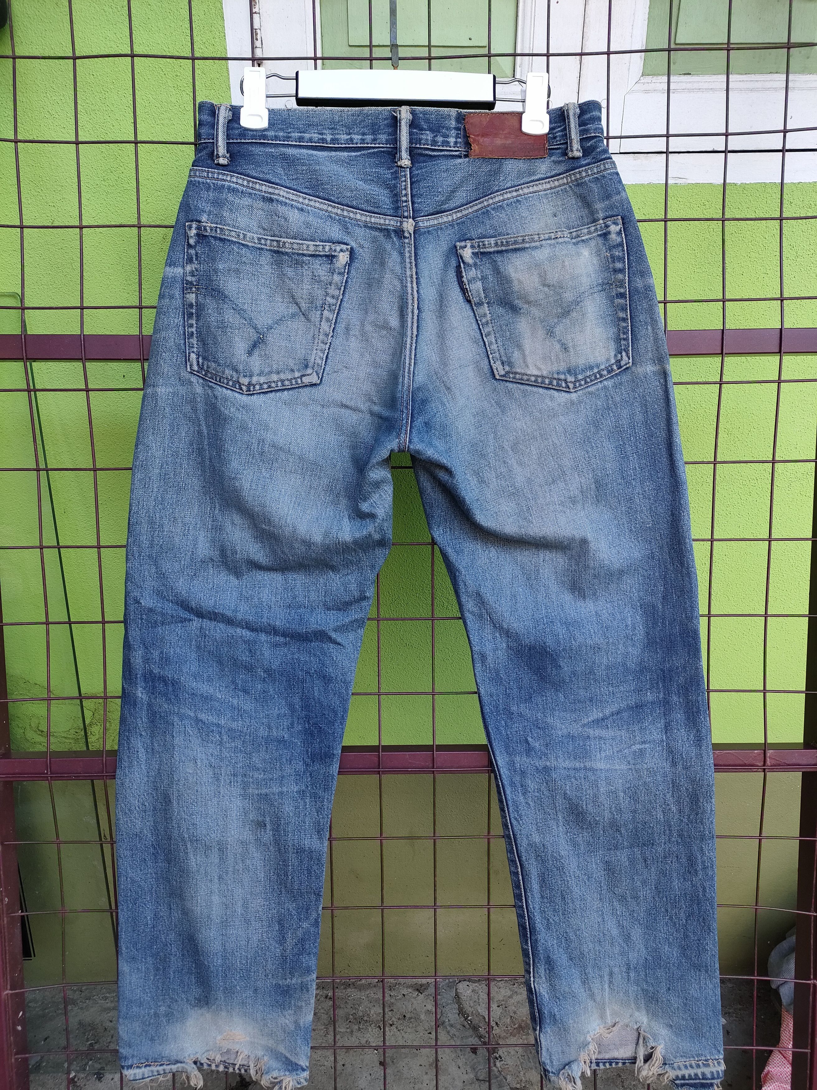 Japanese Brand H.R Market Distressed Selvedge Denim Jeans Size US 32 / EU 48 - 5 Thumbnail