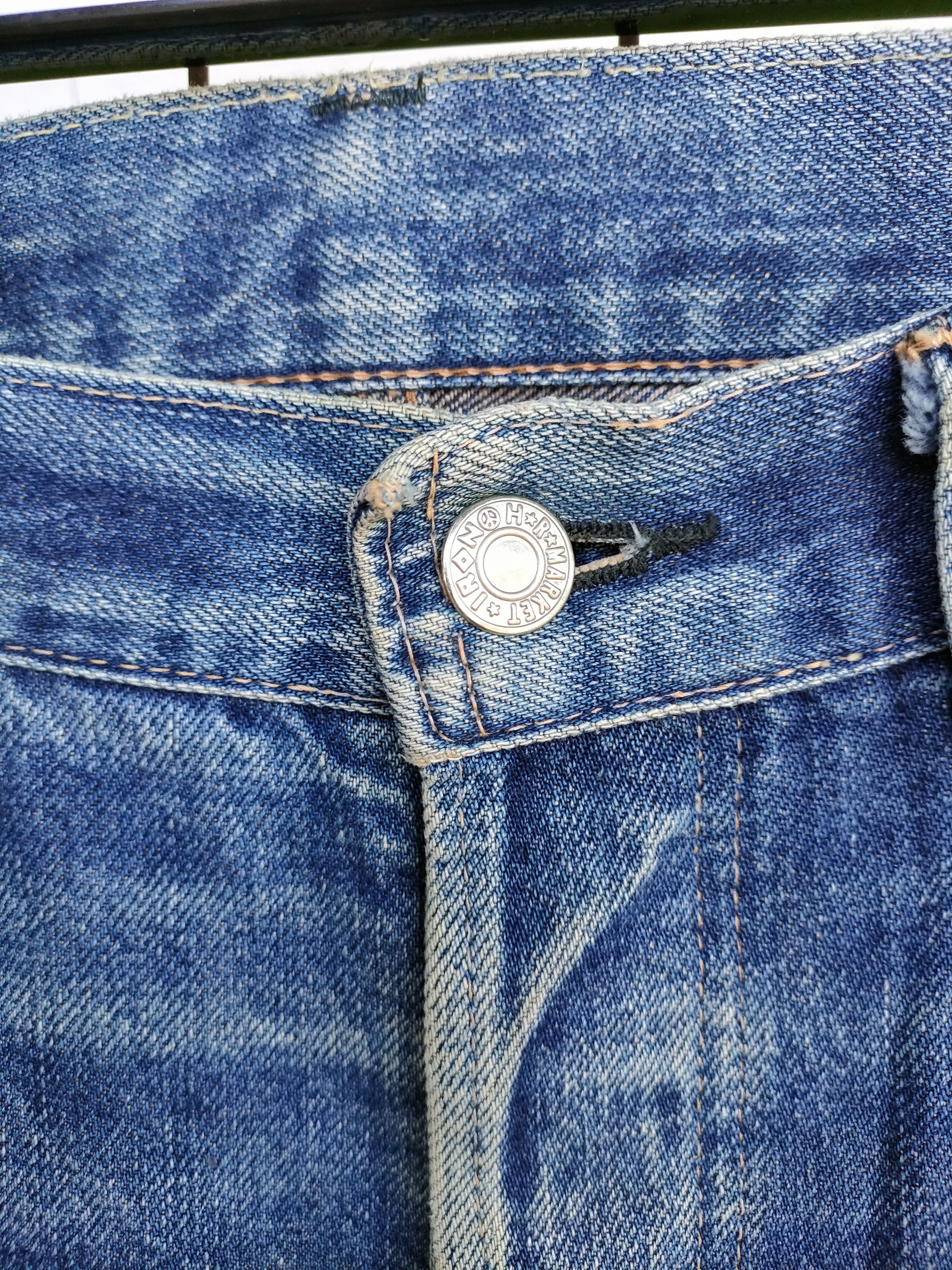 Japanese Brand H.R Market Distressed Selvedge Denim Jeans Size US 32 / EU 48 - 8 Thumbnail