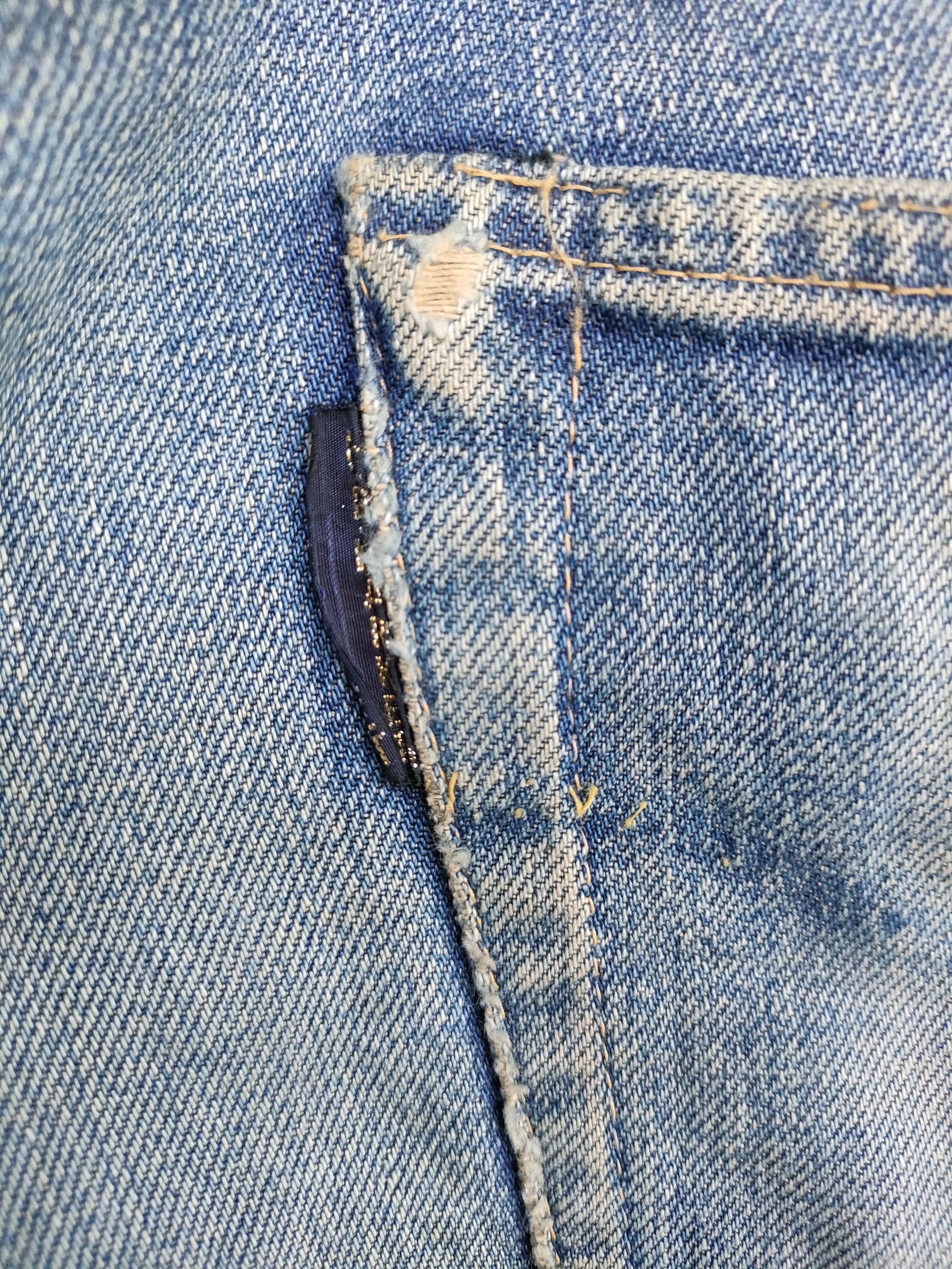 Japanese Brand H.R Market Distressed Selvedge Denim Jeans Size US 32 / EU 48 - 3 Thumbnail