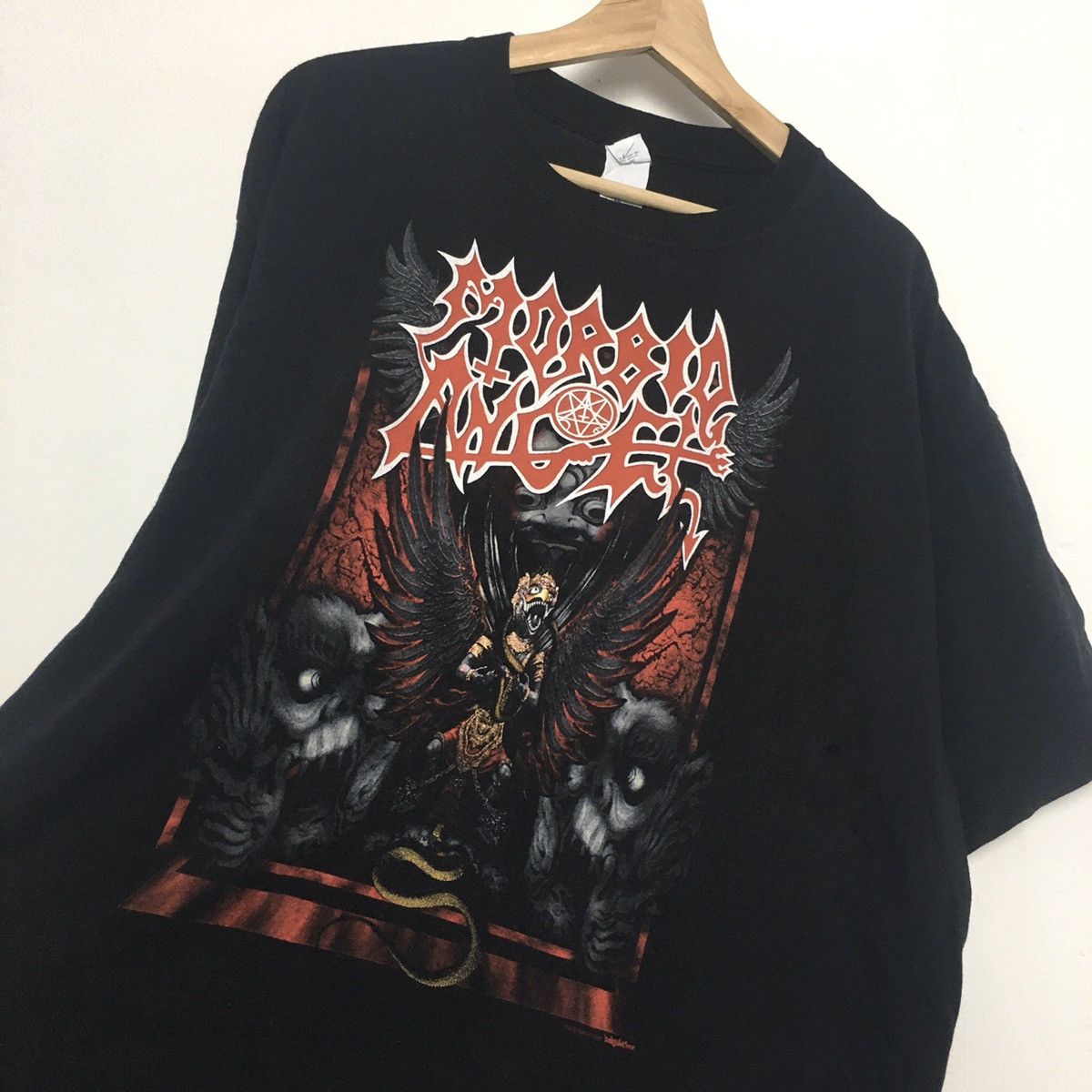 Band Tees × Vintage Vintage Morbid Angel Black Metal Size US XL / EU 56 / 4 - 2 Thumbnail
