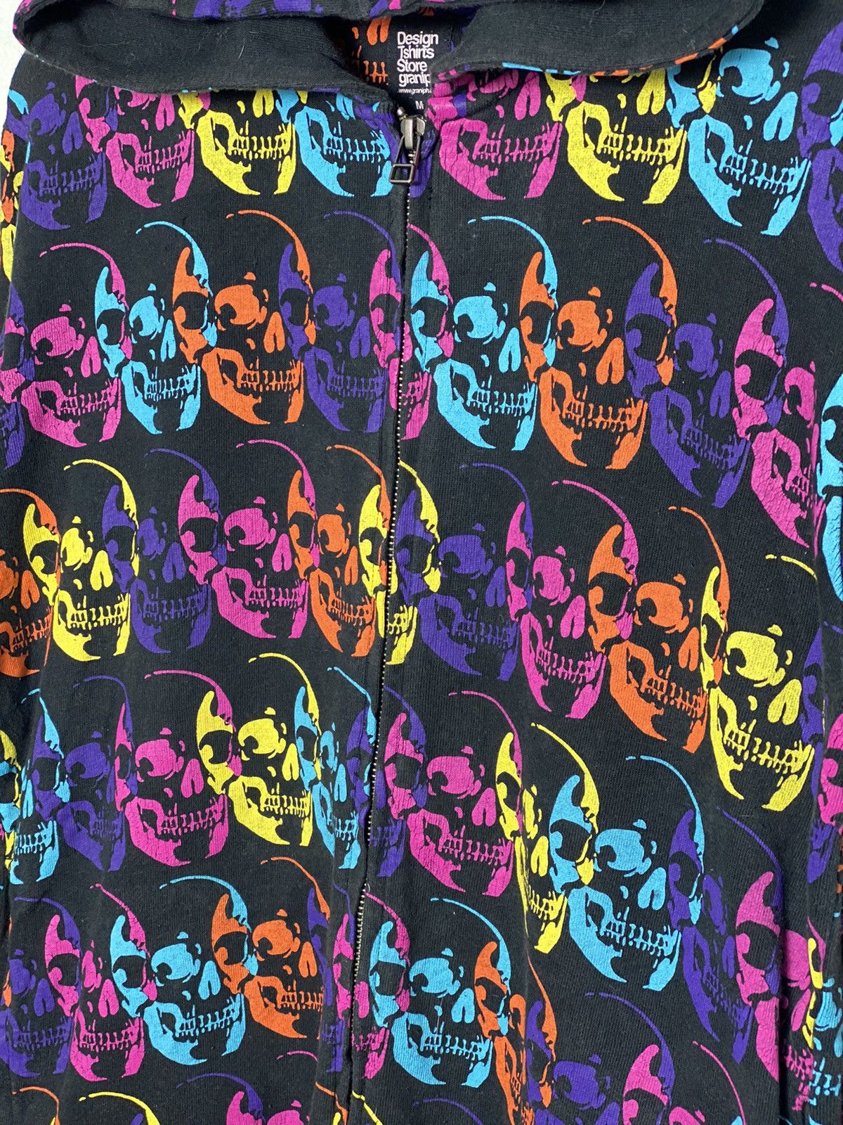 Japanese Brand × Vintage Vintage Skulls Fullprint Hoodies /Number Nine Travis Scott Size US M / EU 48-50 / 2 - 4 Thumbnail