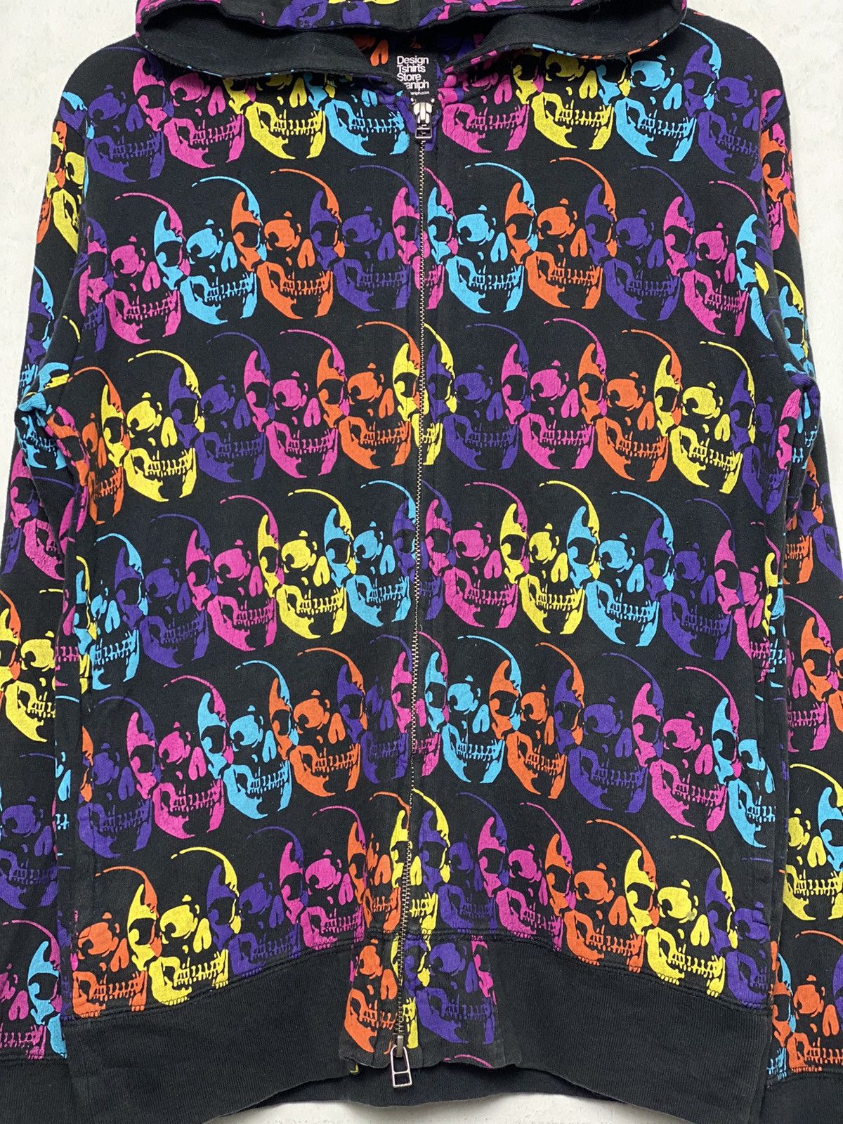 Japanese Brand × Vintage Vintage Skulls Fullprint Hoodies /Number Nine Travis Scott Size US M / EU 48-50 / 2 - 3 Thumbnail