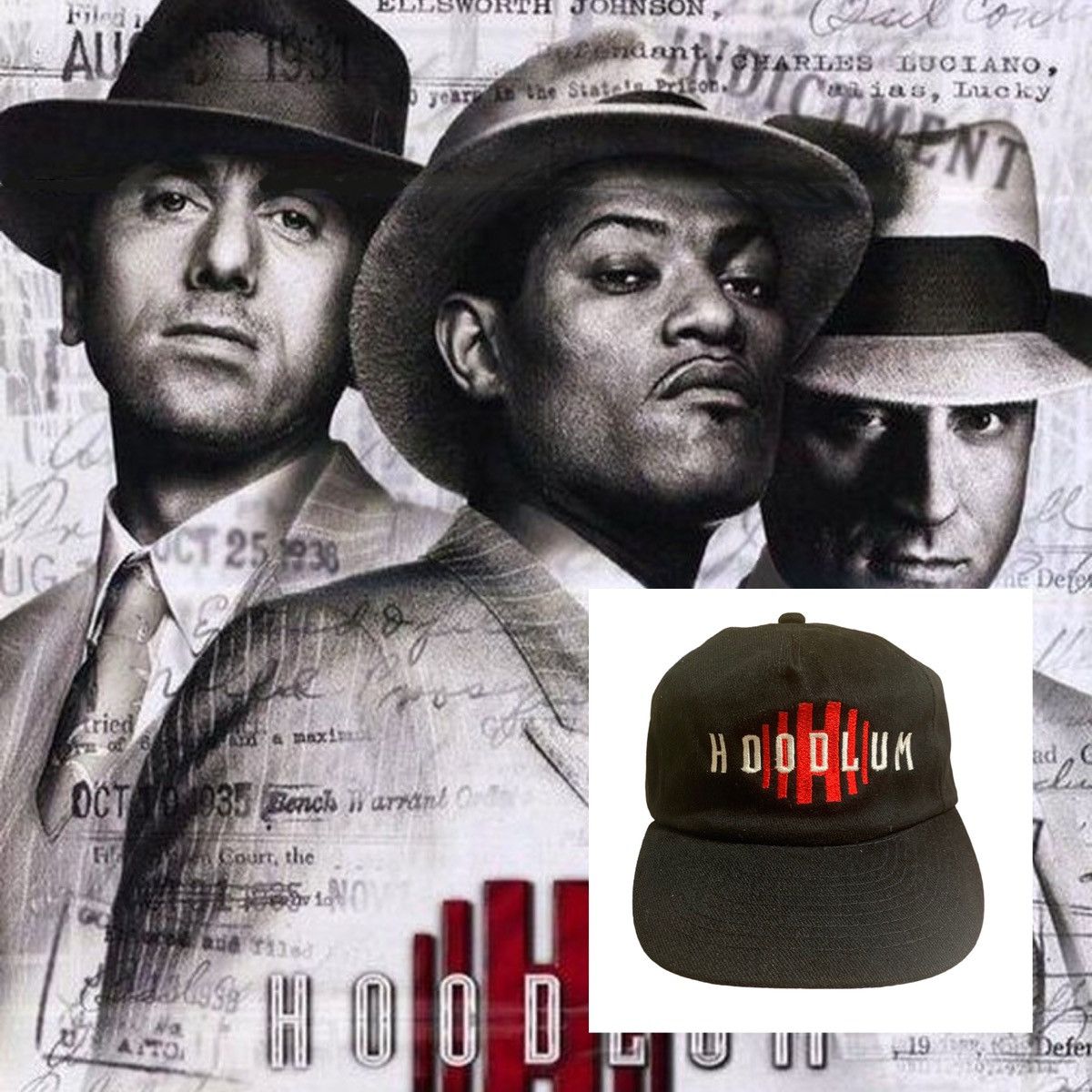 Vintage Hoodlum Movie Promo Snapback Hat Vintage Laurence Fishburne Size ONE SIZE - 1 Thumbnail