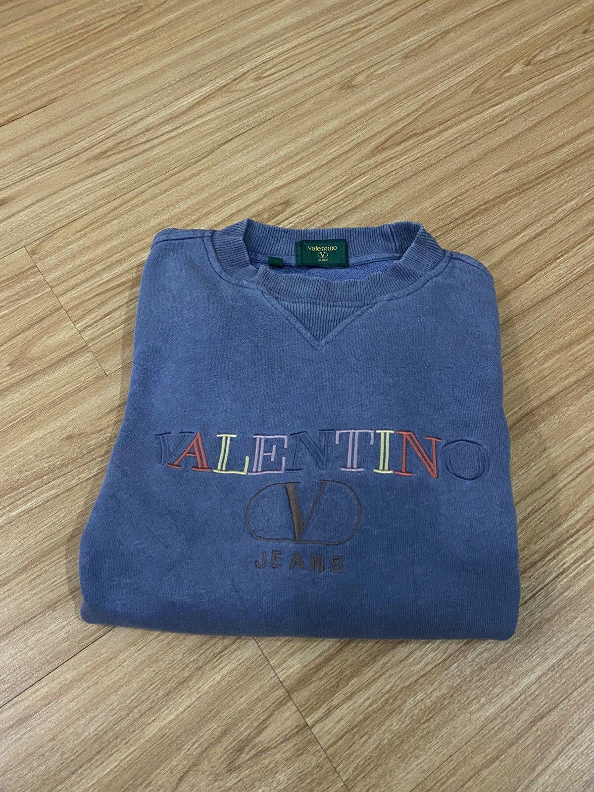 Valentino VALENTINO JEANS EMBROIDED LOGO MULTI COLOUR SWEATSHIRT Size US L / EU 52-54 / 3 - 1 Thumbnail