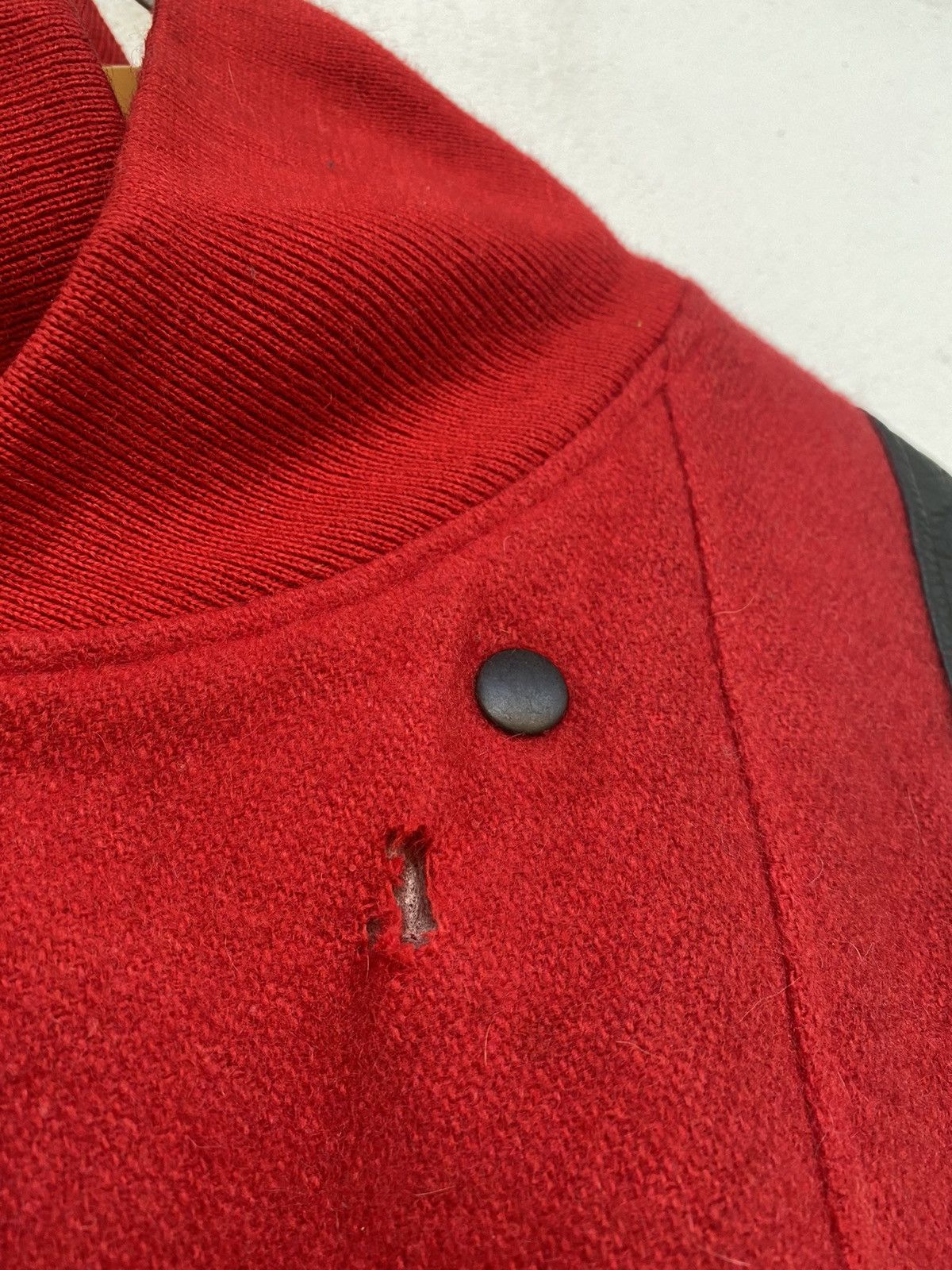 Vintage 🔥Vintage Robo Work Shop Varsity Leather Jacket Size US M / EU 48-50 / 2 - 8 Thumbnail