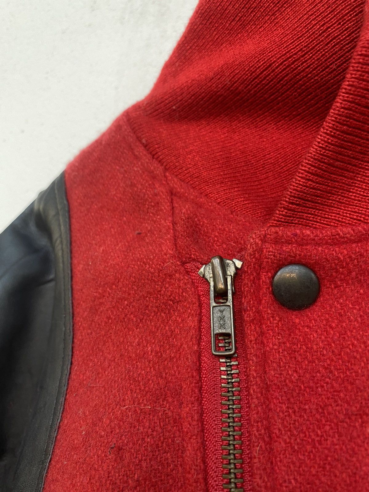 Vintage 🔥Vintage Robo Work Shop Varsity Leather Jacket Size US M / EU 48-50 / 2 - 7 Thumbnail