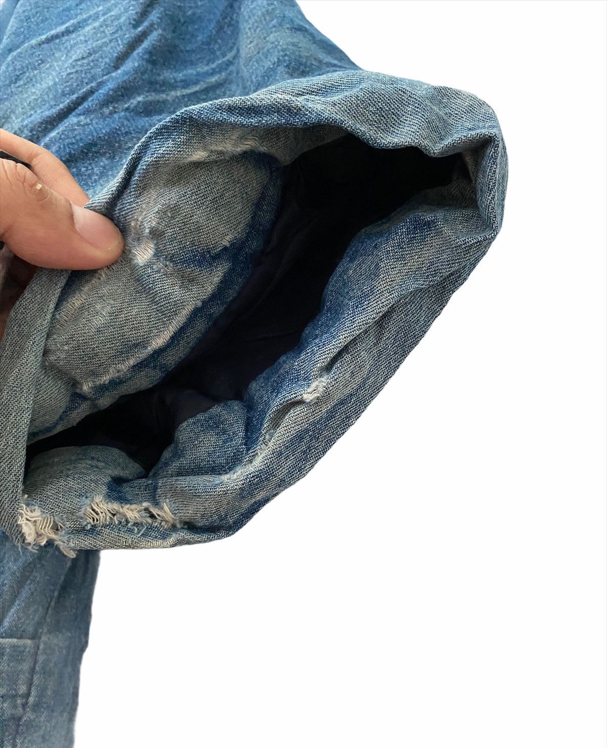 Blue Blue Japan × Japanese Brand Yoichi Kimono Blue Indigo Dyed Woven design Vintage Size US L / EU 52-54 / 3 - 6 Thumbnail