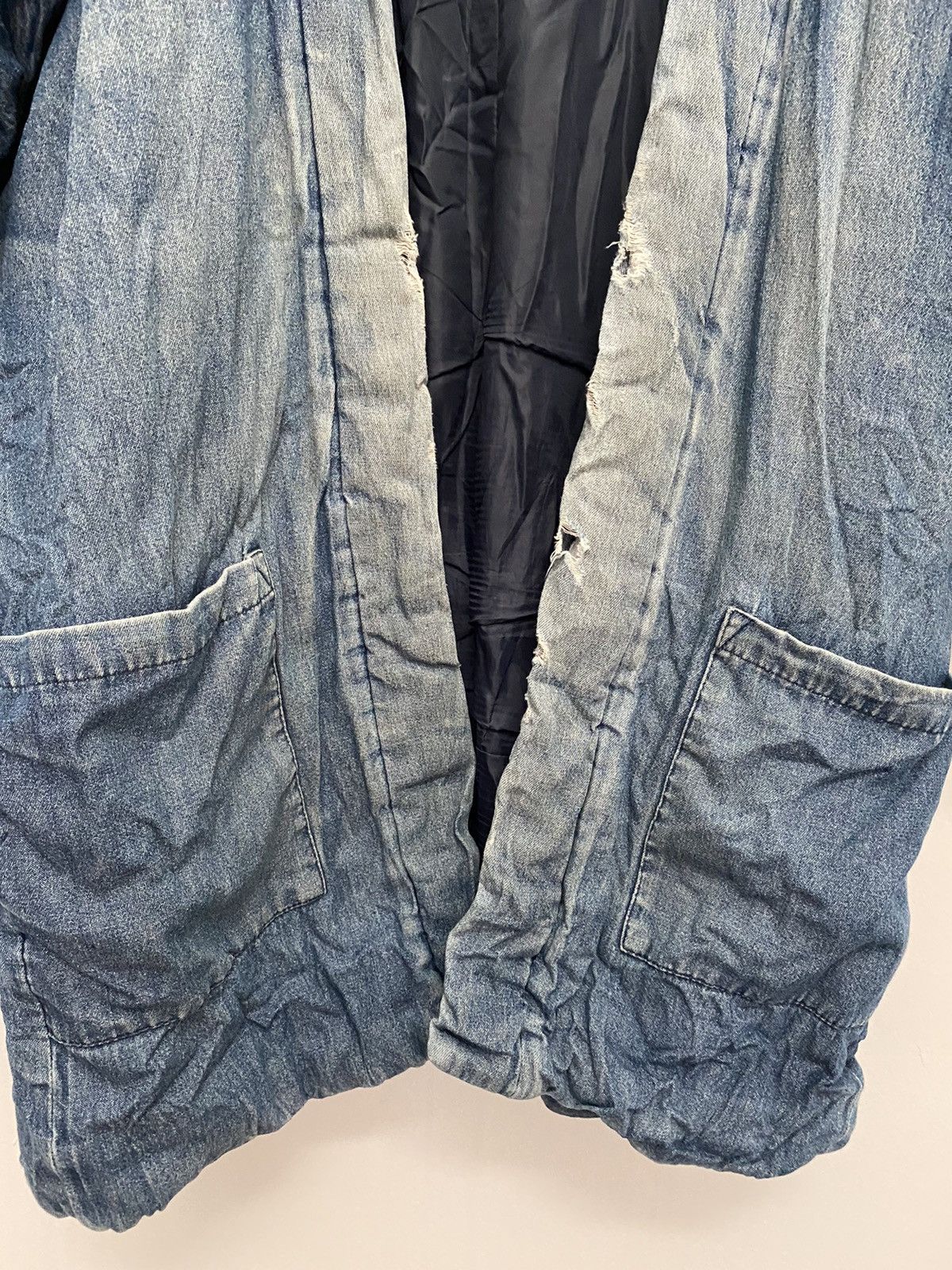 Blue Blue Japan × Japanese Brand Yoichi Kimono Blue Indigo Dyed Woven design Vintage Size US L / EU 52-54 / 3 - 7 Thumbnail