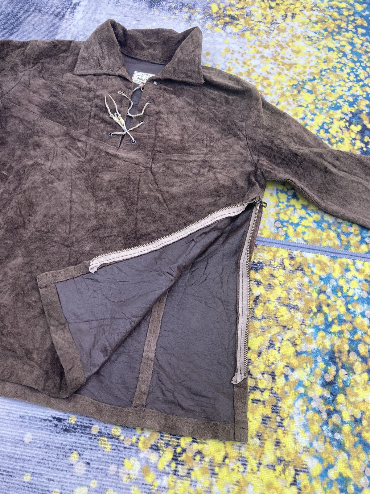 Johnbull JOHN BULL WESTERN SUEDE LEATHER LACE UP SHIRT Size US S / EU 44-46 / 1 - 6 Thumbnail