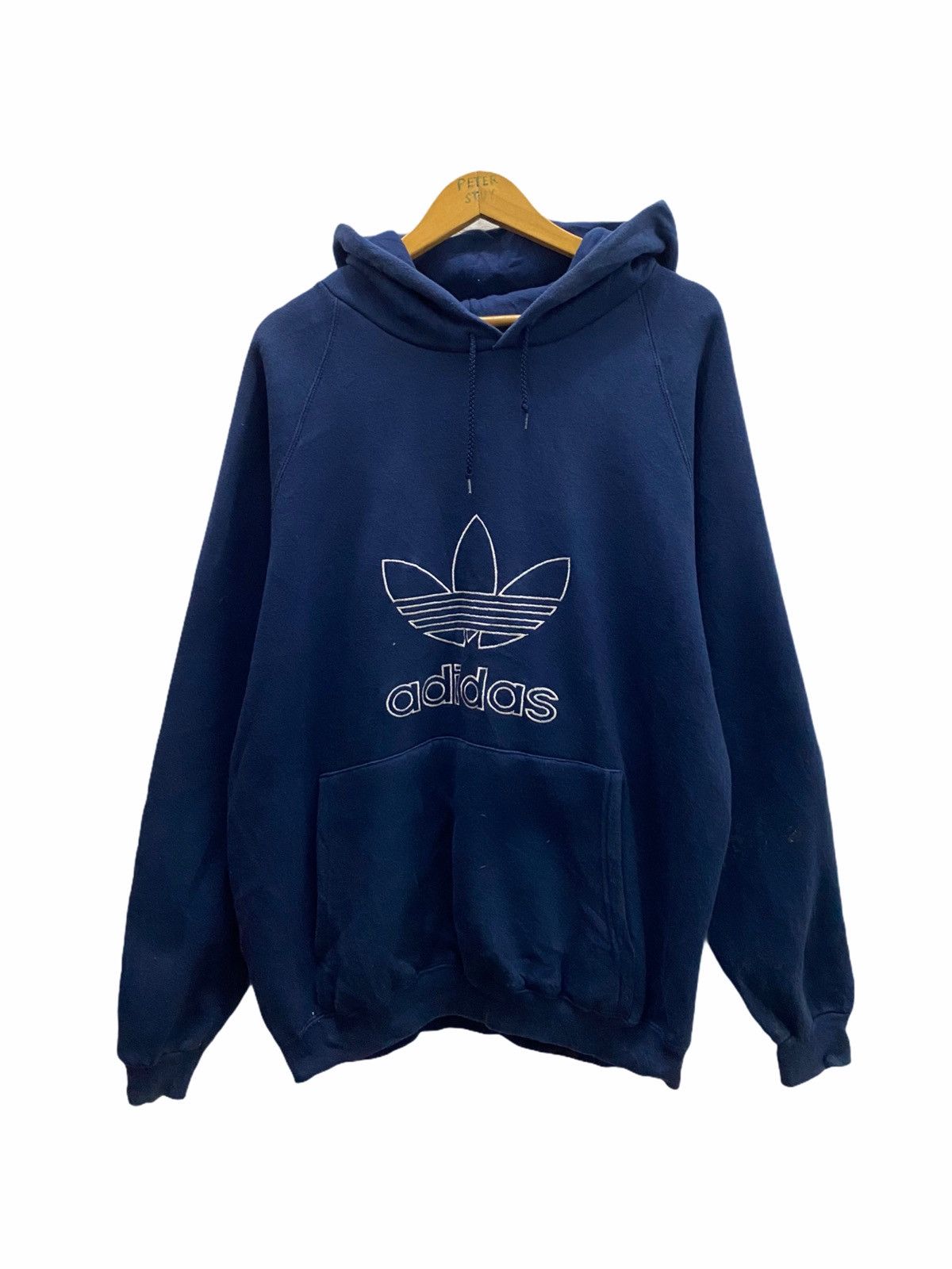 Adidas × Vintage 🔥GK103 VINTAGE ADIDAS MADE IN USA HOODIES BIG LOGO Size US M / EU 48-50 / 2 - 1 Thumbnail