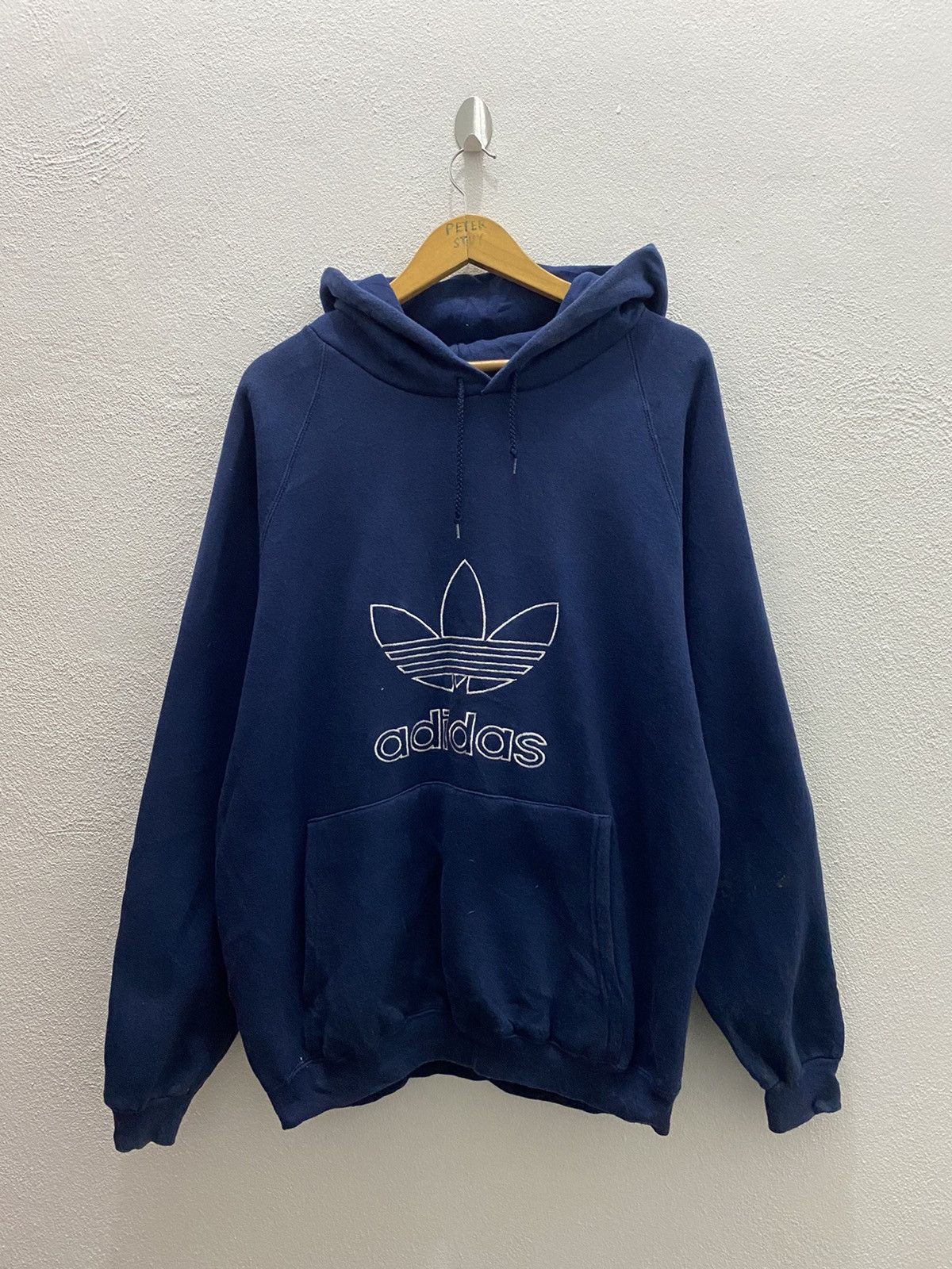 Adidas × Vintage 🔥GK103 VINTAGE ADIDAS MADE IN USA HOODIES BIG LOGO Size US M / EU 48-50 / 2 - 2 Thumbnail