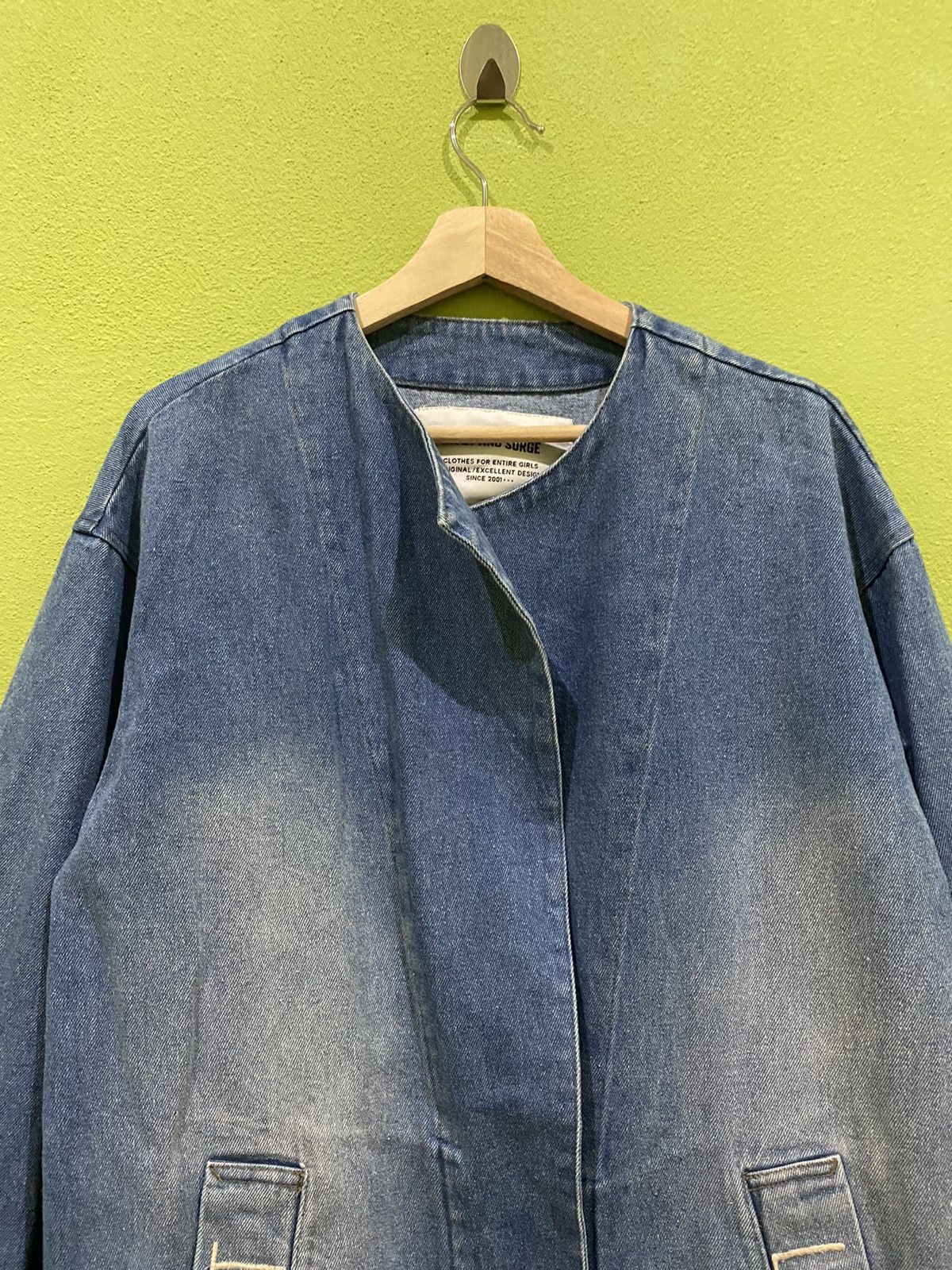 Japanese Brand 🔥VTG RIVET AND SURGE DENIME JACKET FOR WOMEN Size ONE SIZE - 2 Thumbnail