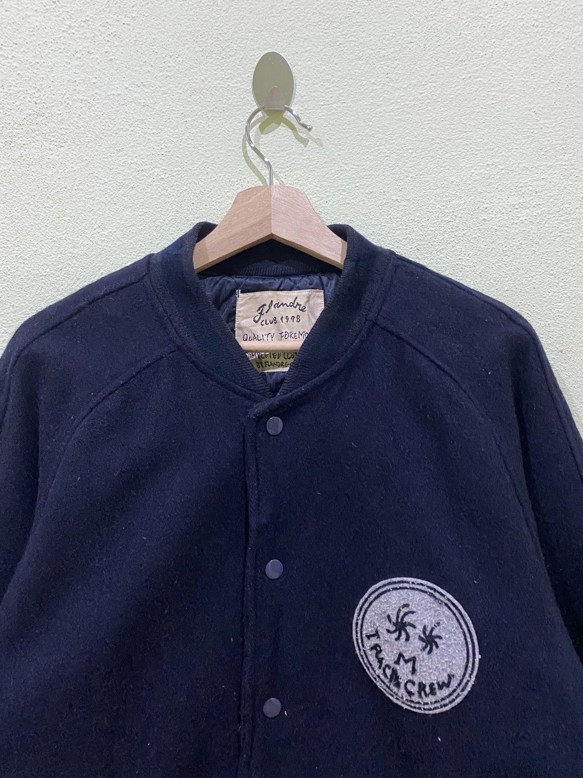Japanese Brand Flandre Club Varsity Wool Jacket Size US M / EU 48-50 / 2 - 2 Thumbnail