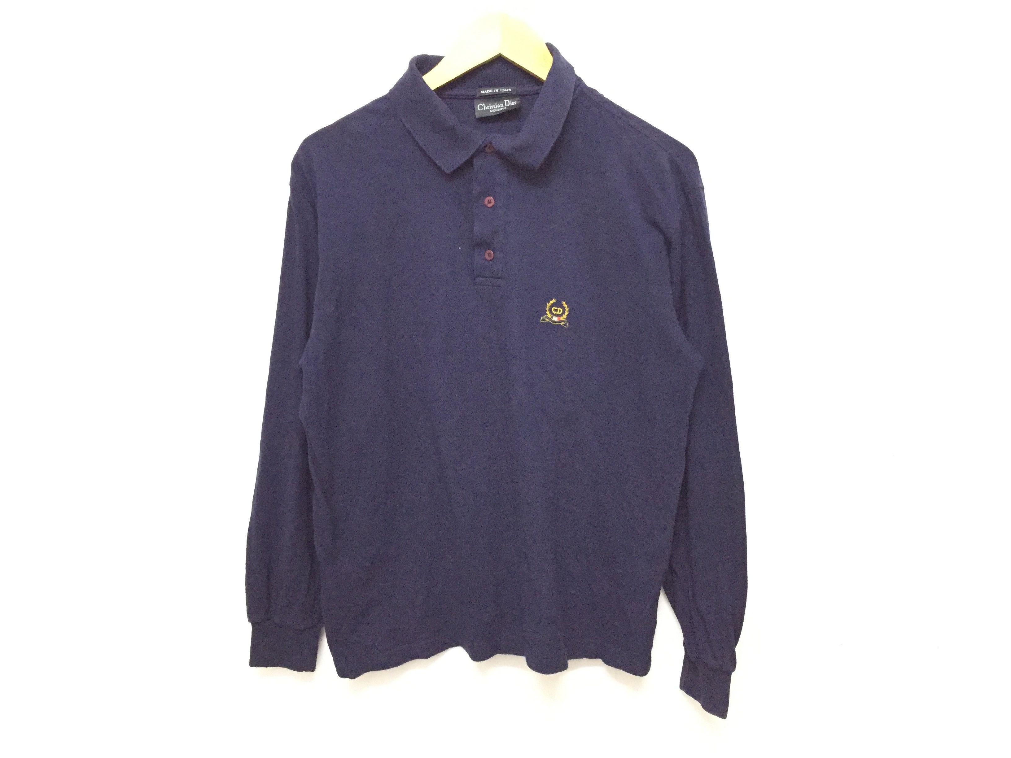 Christian Dior Monsieur Vintage DIOR CD embroidered logo long sleeve Size US M / EU 48-50 / 2 - 2 Thumbnail