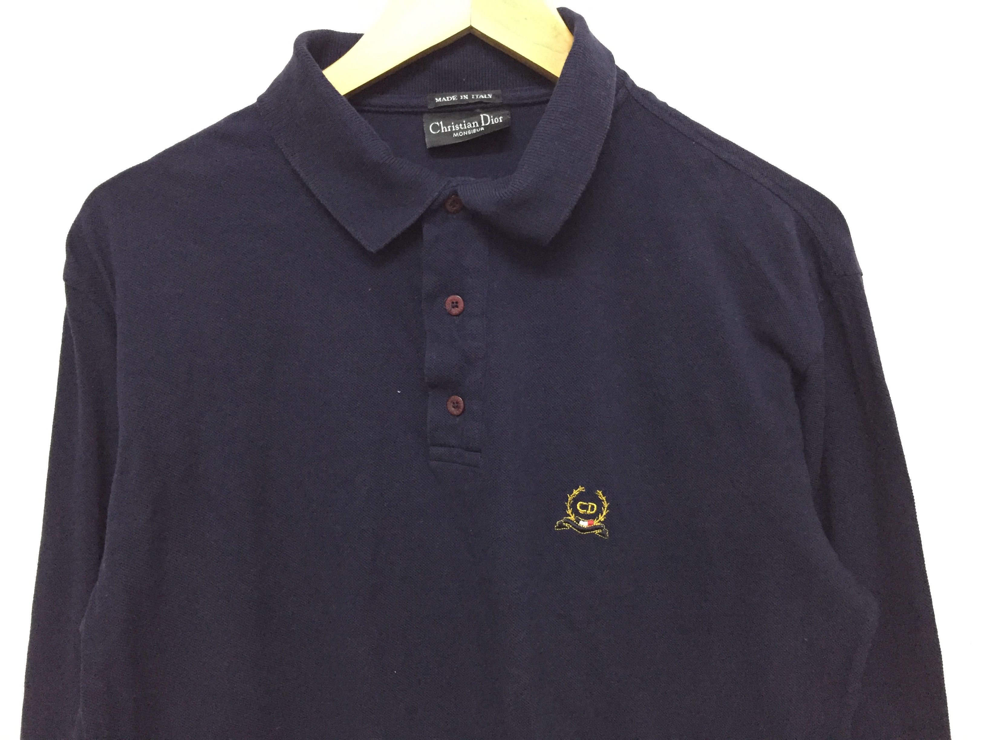 Christian Dior Monsieur Vintage DIOR CD embroidered logo long sleeve Size US M / EU 48-50 / 2 - 3 Thumbnail