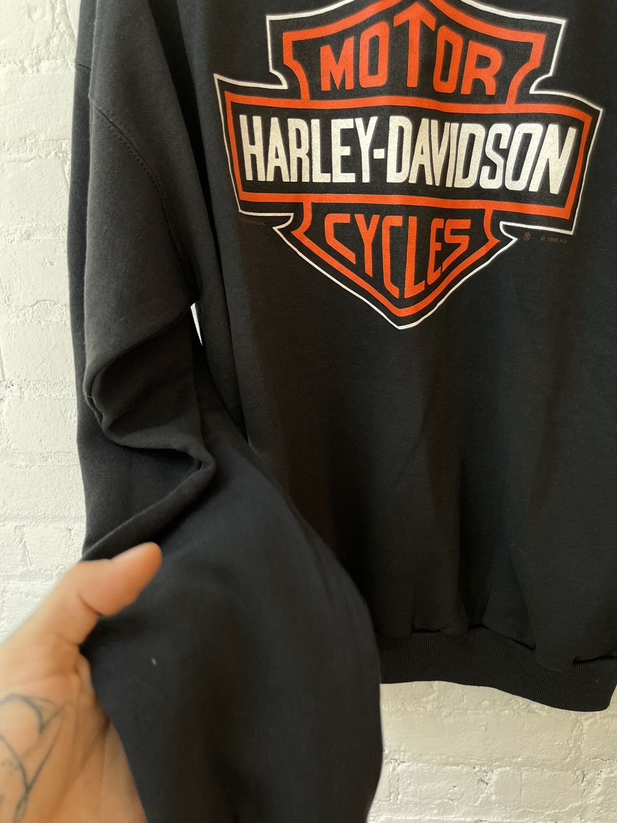 Harley Davidson × Vintage Vintage OG Black HARLEY DAVIDSON Sweater Sweatshirt XXL 2XL Size US XXL / EU 58 / 5 - 7 Thumbnail