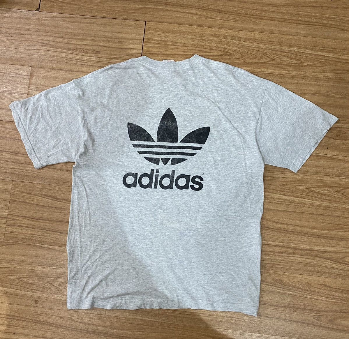 Adidas VINTAGE ADIDAS BIG LOGO MADE IN USA T-SHIRT Size US XL / EU 56 / 4 - 2 Thumbnail