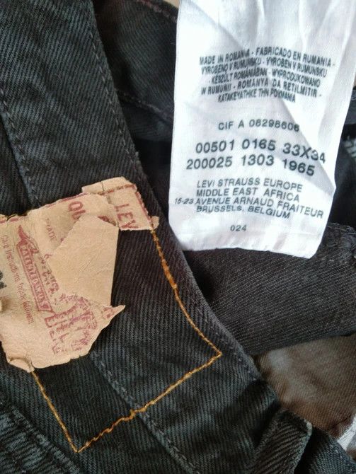 Levi's Vintage Levi's 501 Black Distressed Jeans 32x33 Size US 32 / EU 48 - 11 Thumbnail