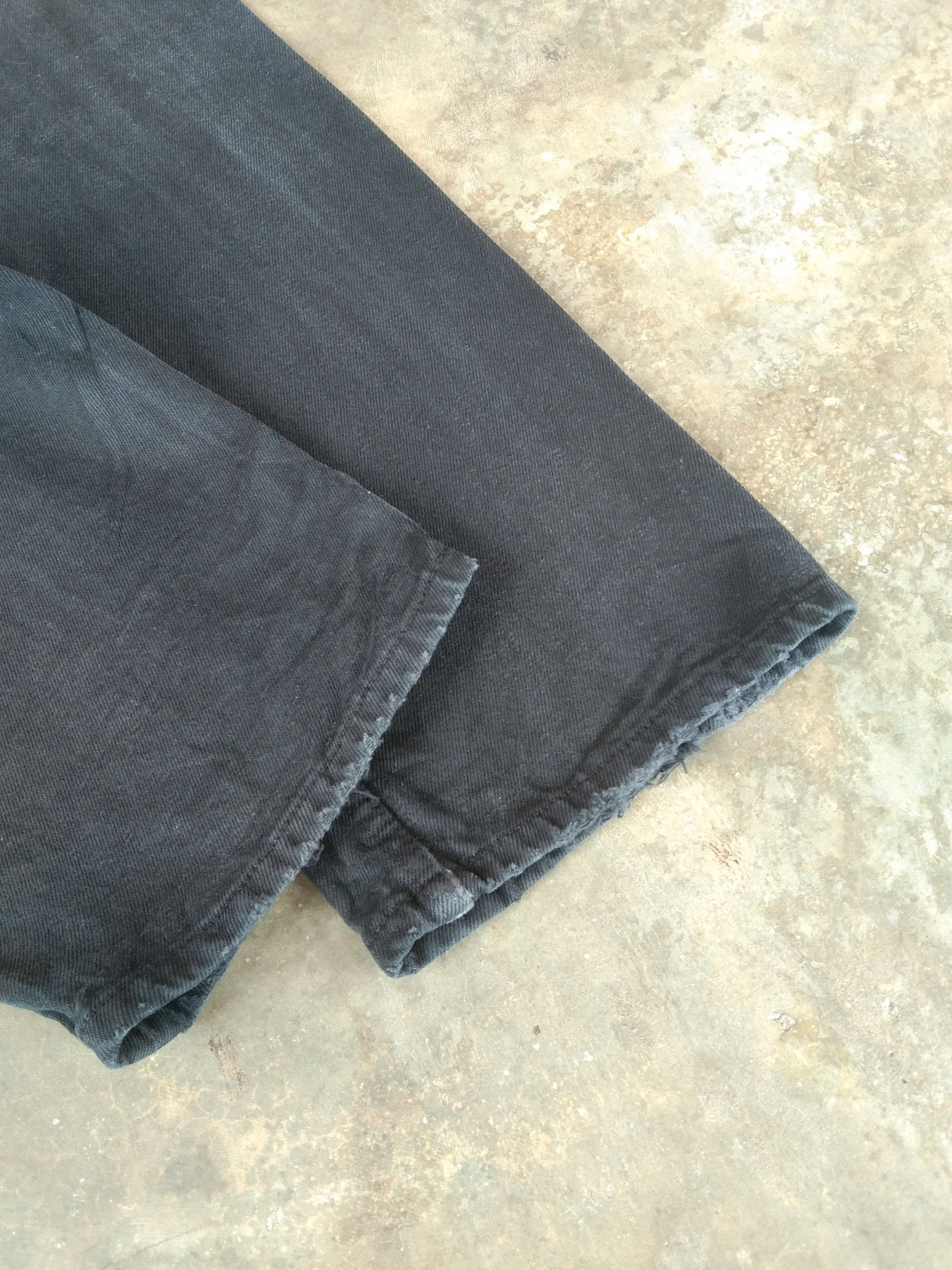 Levi's Vintage Levi's 501 Black Distressed Jeans 32x33 Size US 32 / EU 48 - 3 Thumbnail
