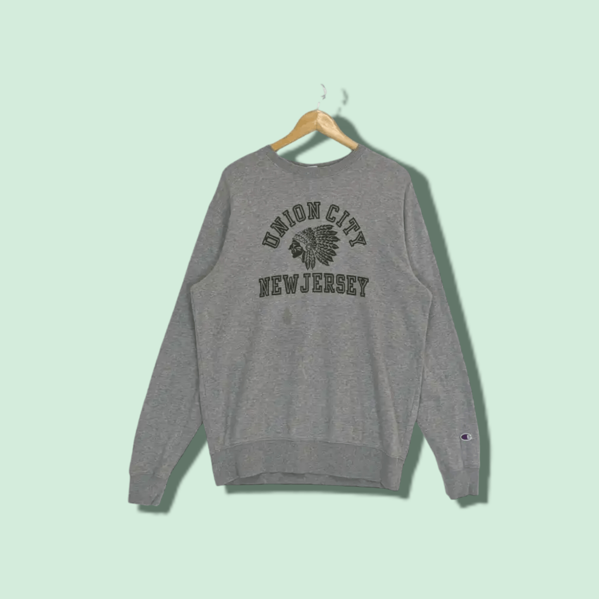 Champion CHAMPION Union City New Jersey Jumper Sweatshirt Size US XL / EU 56 / 4 - 1 Thumbnail