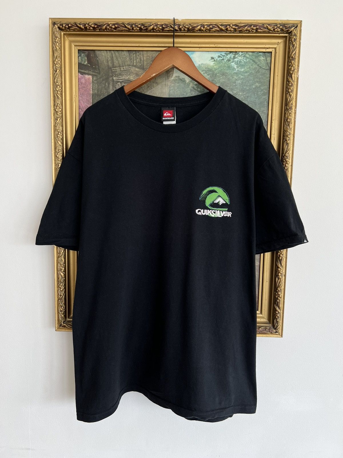 Quiksilver Vintage 2000s Quiksilver Surfing Skateboards Tee (Surf Style Size US XXL / EU 58 / 5 - 2 Thumbnail