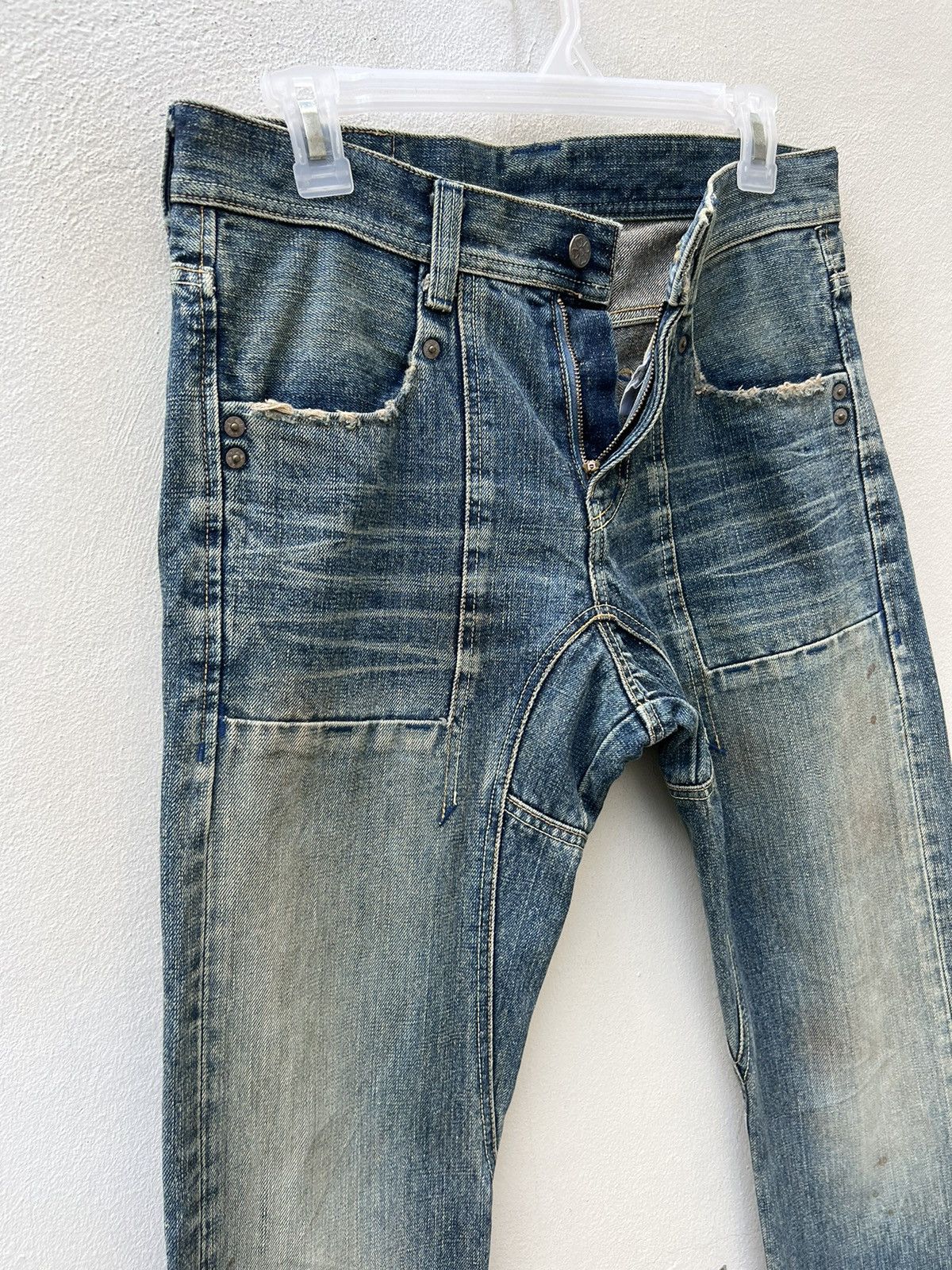 Hysteric Glamour Vintage 90s Ozone Rocks Japan Dirty Mud Denim Jeans Size US 29 - 7 Thumbnail