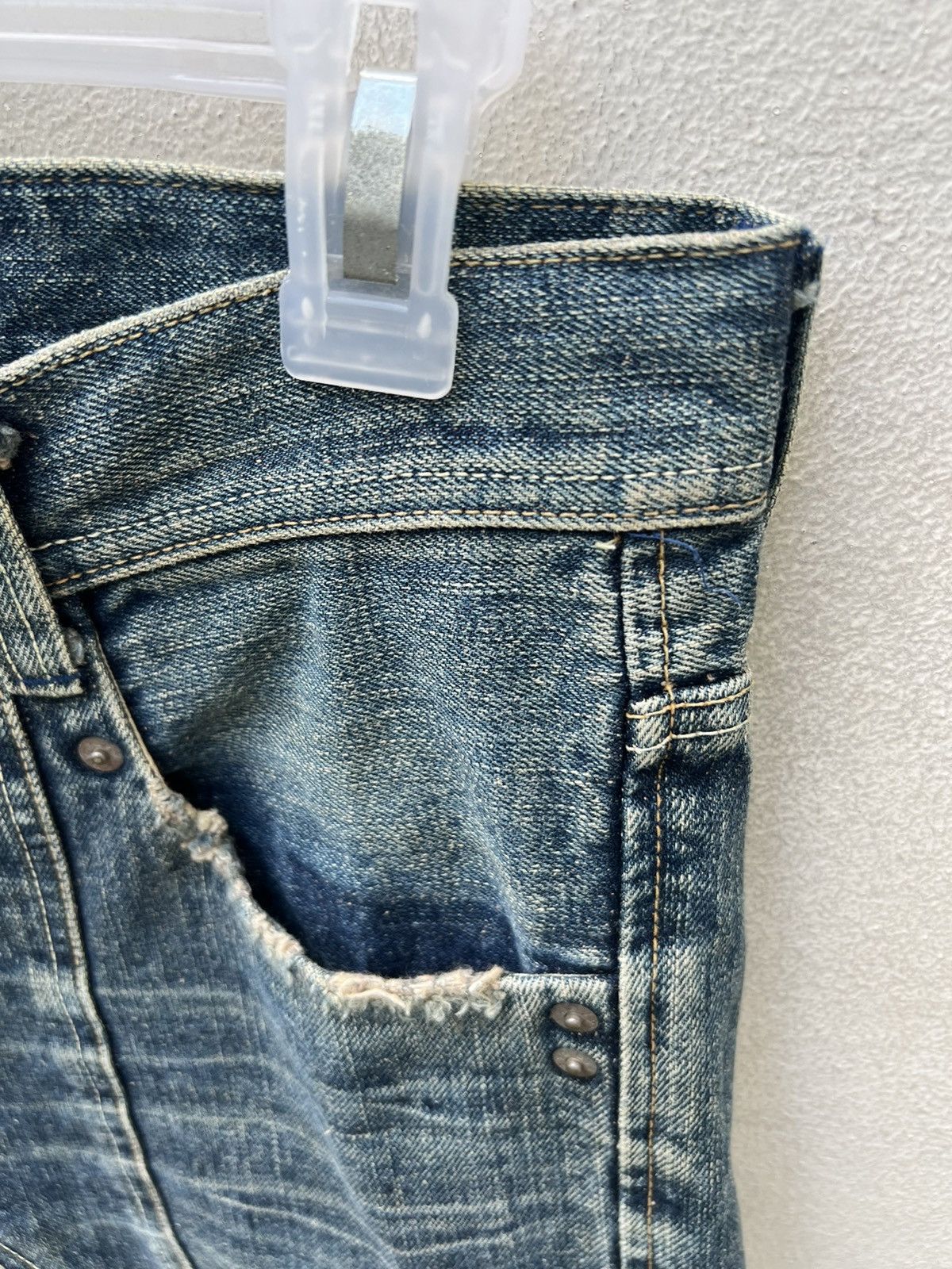 Hysteric Glamour Vintage 90s Ozone Rocks Japan Dirty Mud Denim Jeans Size US 29 - 12 Thumbnail