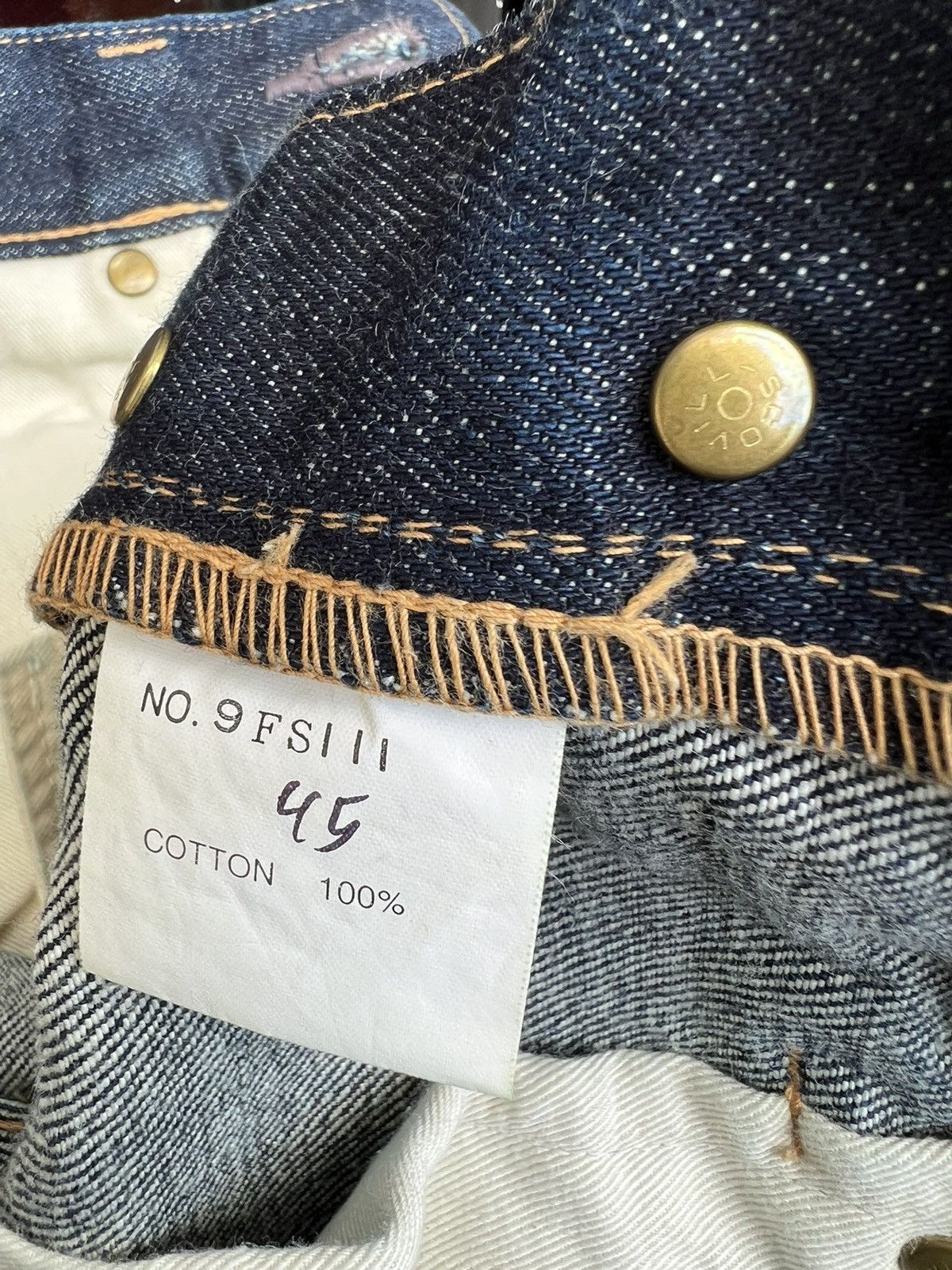 Cosmic Wonder VTG 90s Cosmic Wonder Japan Selvedge Denim Jeans Slit Hem Size US 31 - 24 Thumbnail