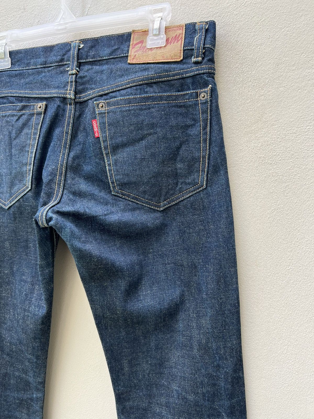 Cosmic Wonder VTG 90s Cosmic Wonder Japan Selvedge Denim Jeans Slit Hem Size US 31 - 19 Thumbnail