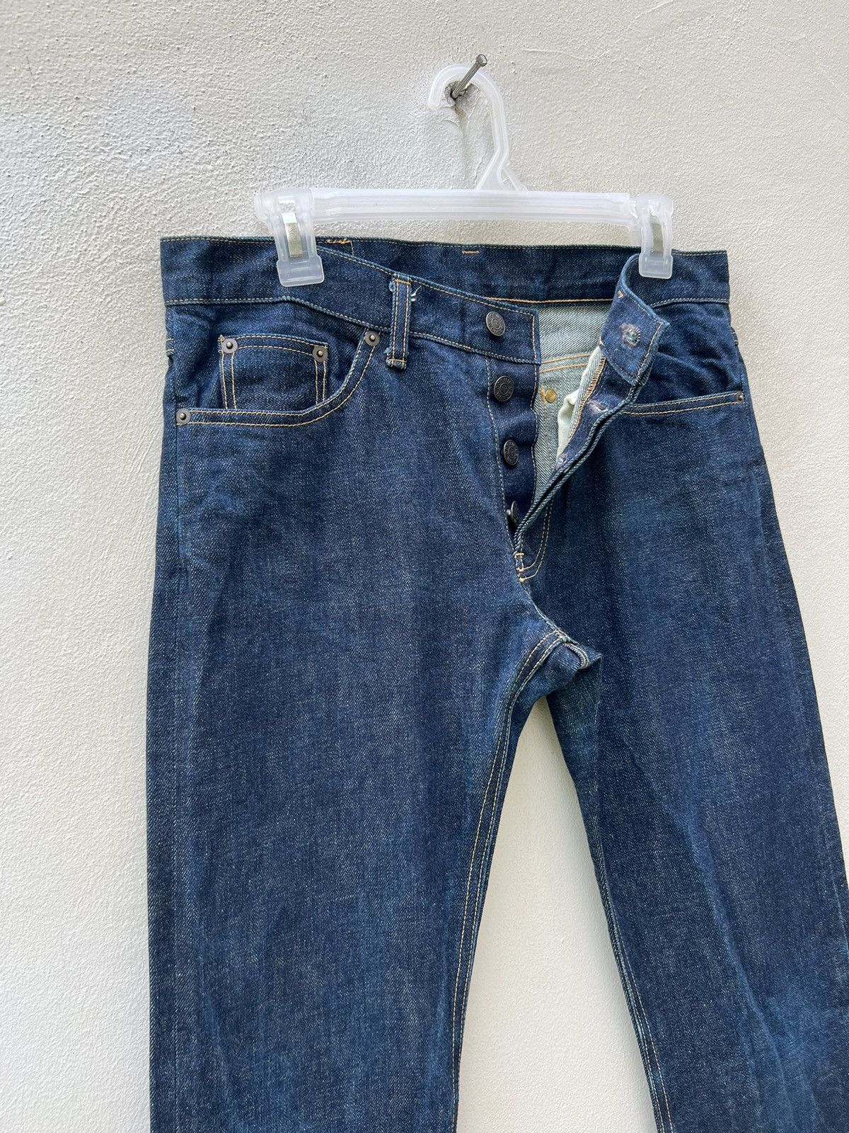 Cosmic Wonder VTG 90s Cosmic Wonder Japan Selvedge Denim Jeans Slit Hem Size US 31 - 7 Thumbnail