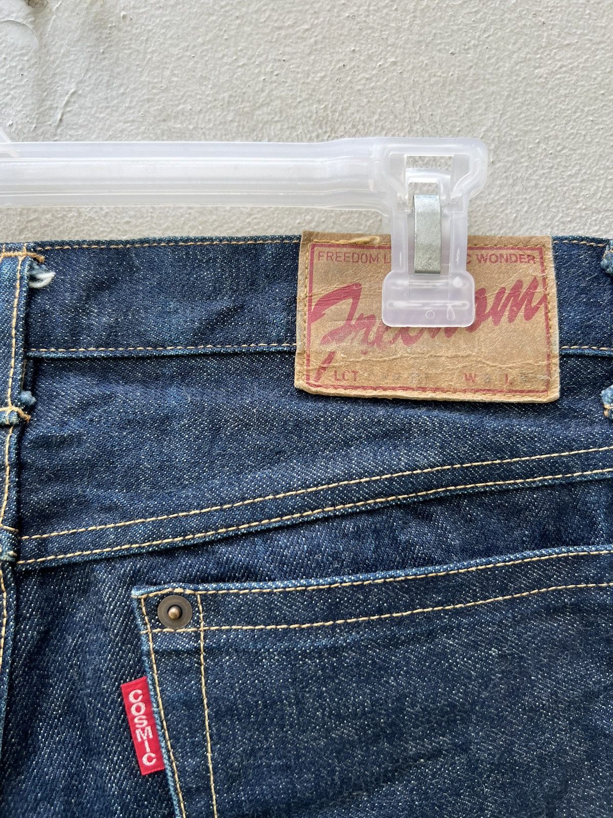 Cosmic Wonder VTG 90s Cosmic Wonder Japan Selvedge Denim Jeans Slit Hem Size US 31 - 20 Thumbnail