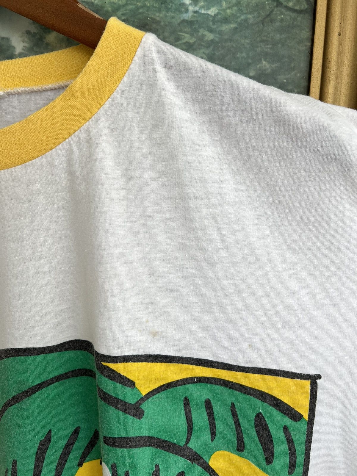 Vintage Vintage 90s Art Single Stitch White Tee Size US XL / EU 56 / 4 - 6 Thumbnail