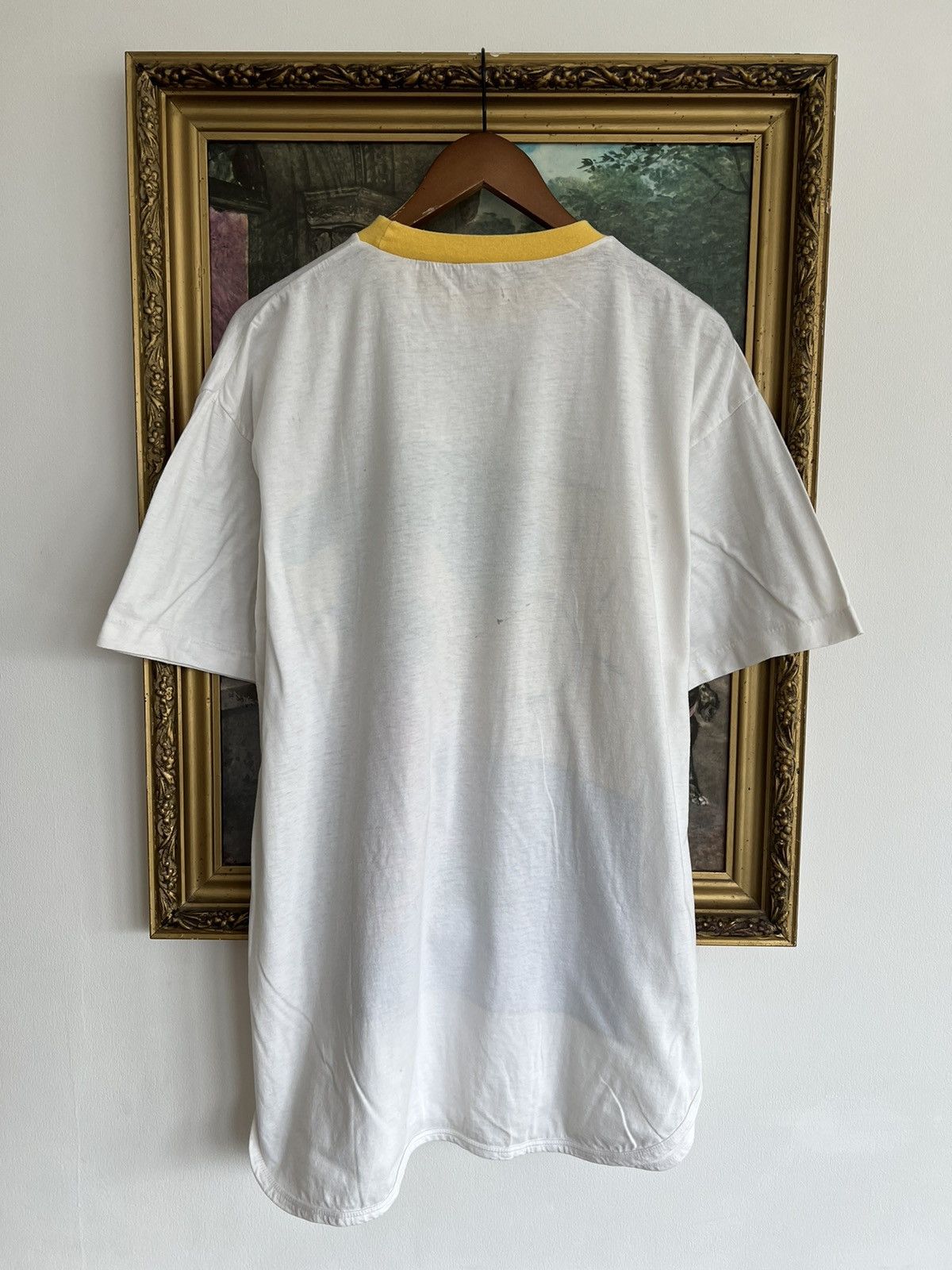 Vintage Vintage 90s Art Single Stitch White Tee Size US XL / EU 56 / 4 - 8 Thumbnail