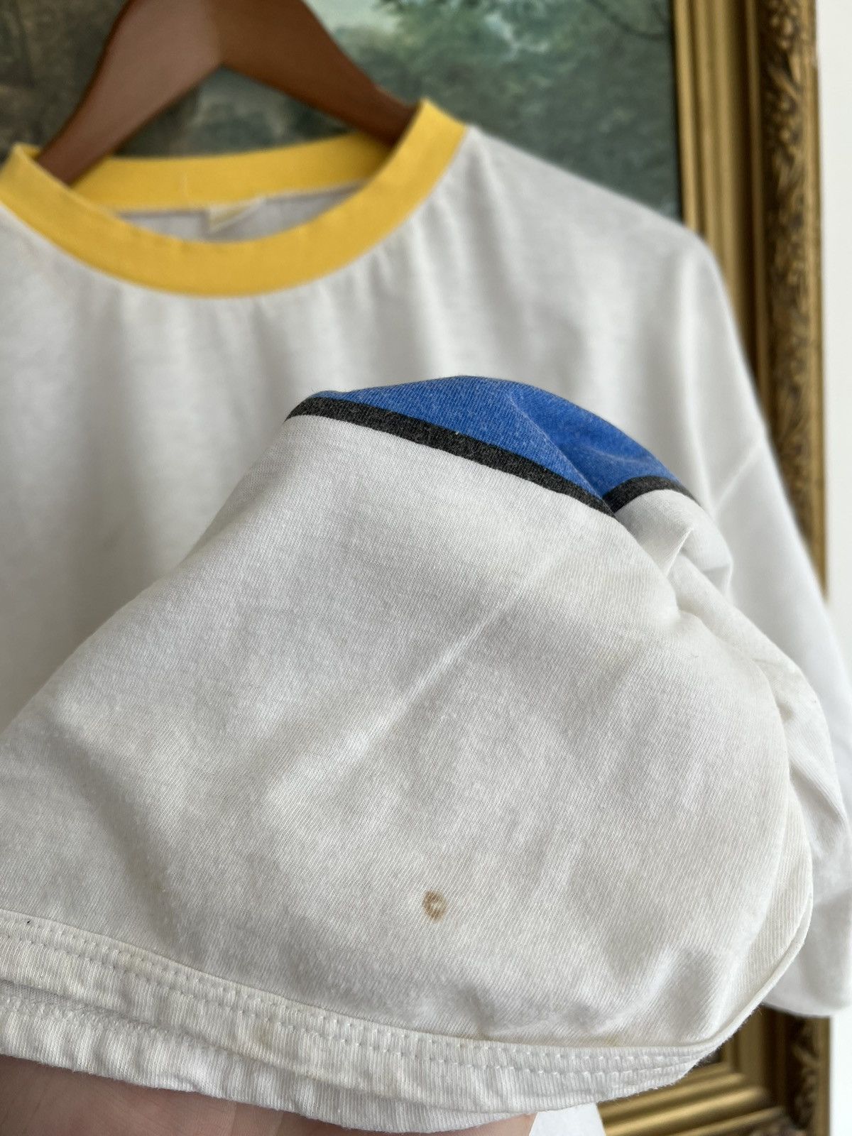Vintage Vintage 90s Art Single Stitch White Tee Size US XL / EU 56 / 4 - 7 Thumbnail