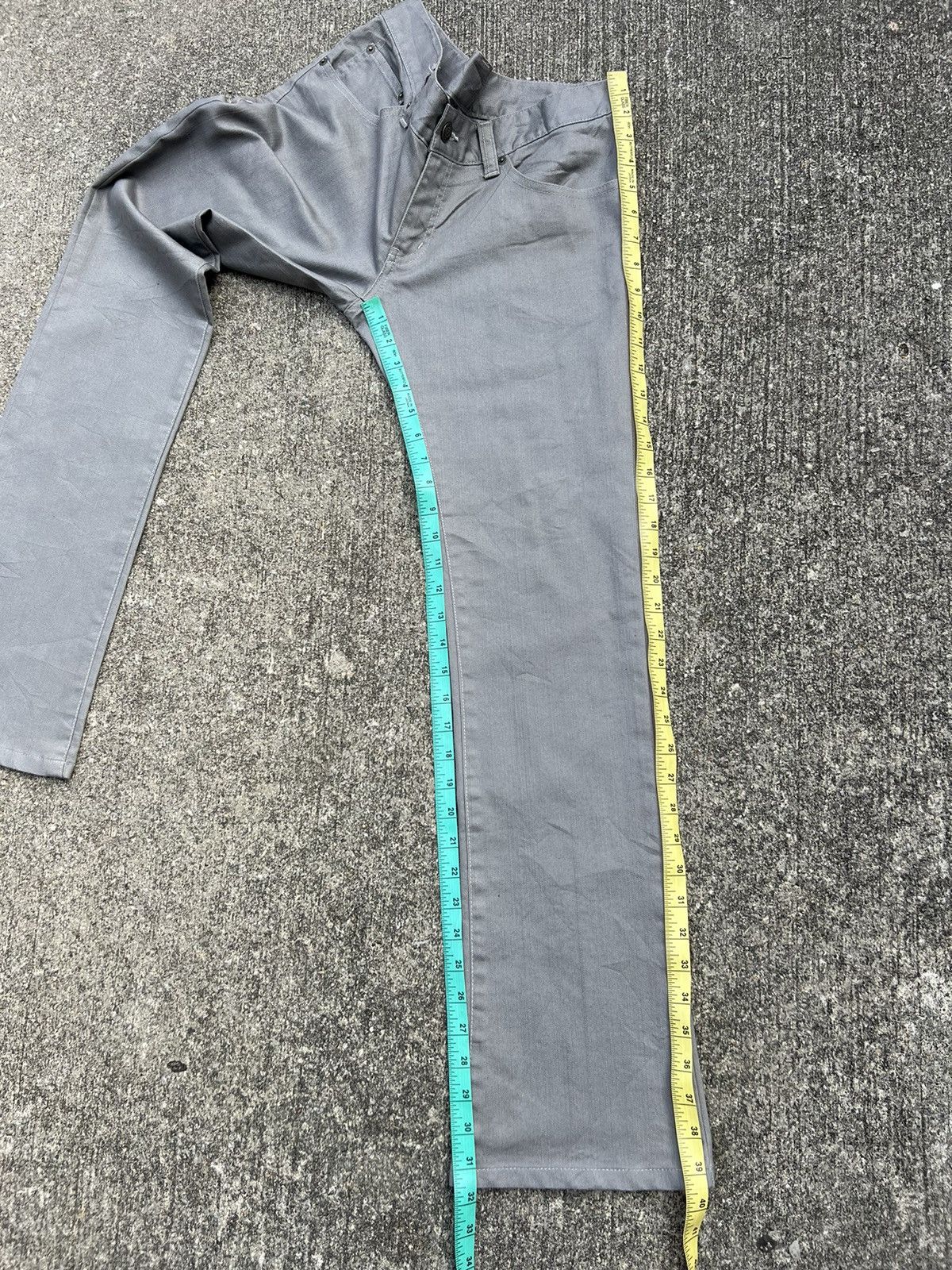 Tornado Mart Vintage Tornado Mart Japan Stretch Grey Flare Pant Size US 31 - 4 Thumbnail